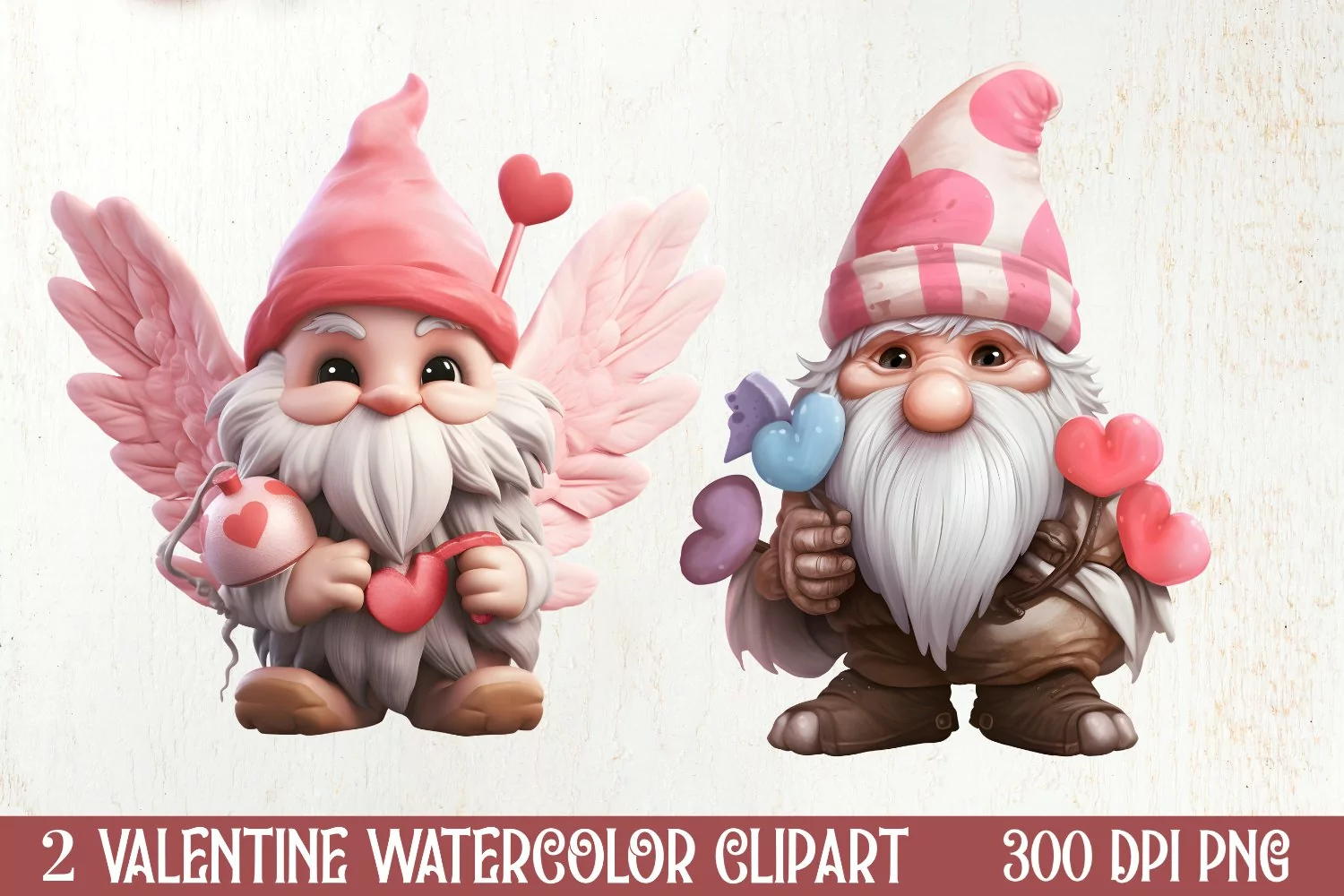 Cute Chibi Corgi Valentine Clipart, Valentines Clipart product image 1