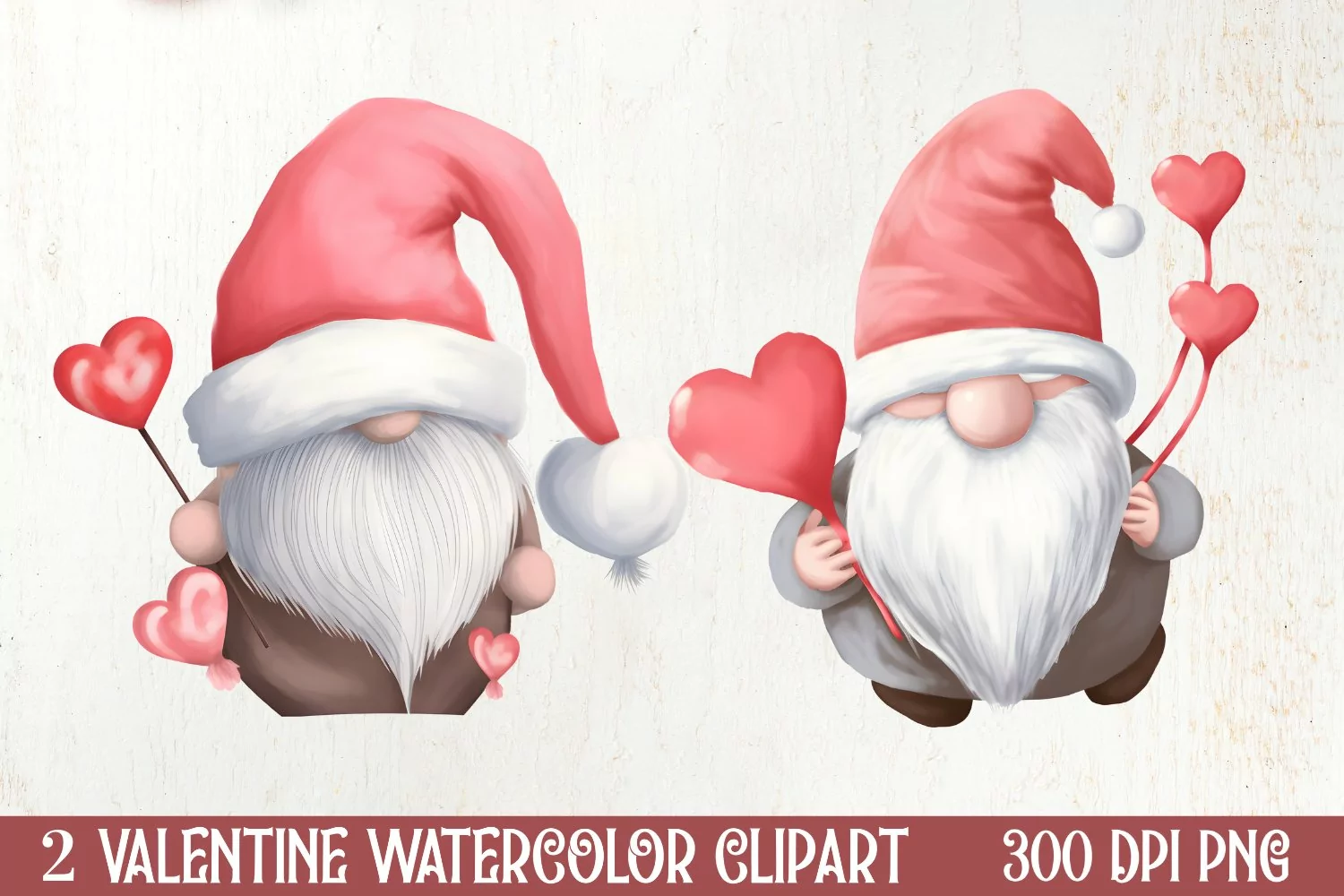 Cute Chibi Corgi Valentine Clipart, Valentines Clipart product image 1