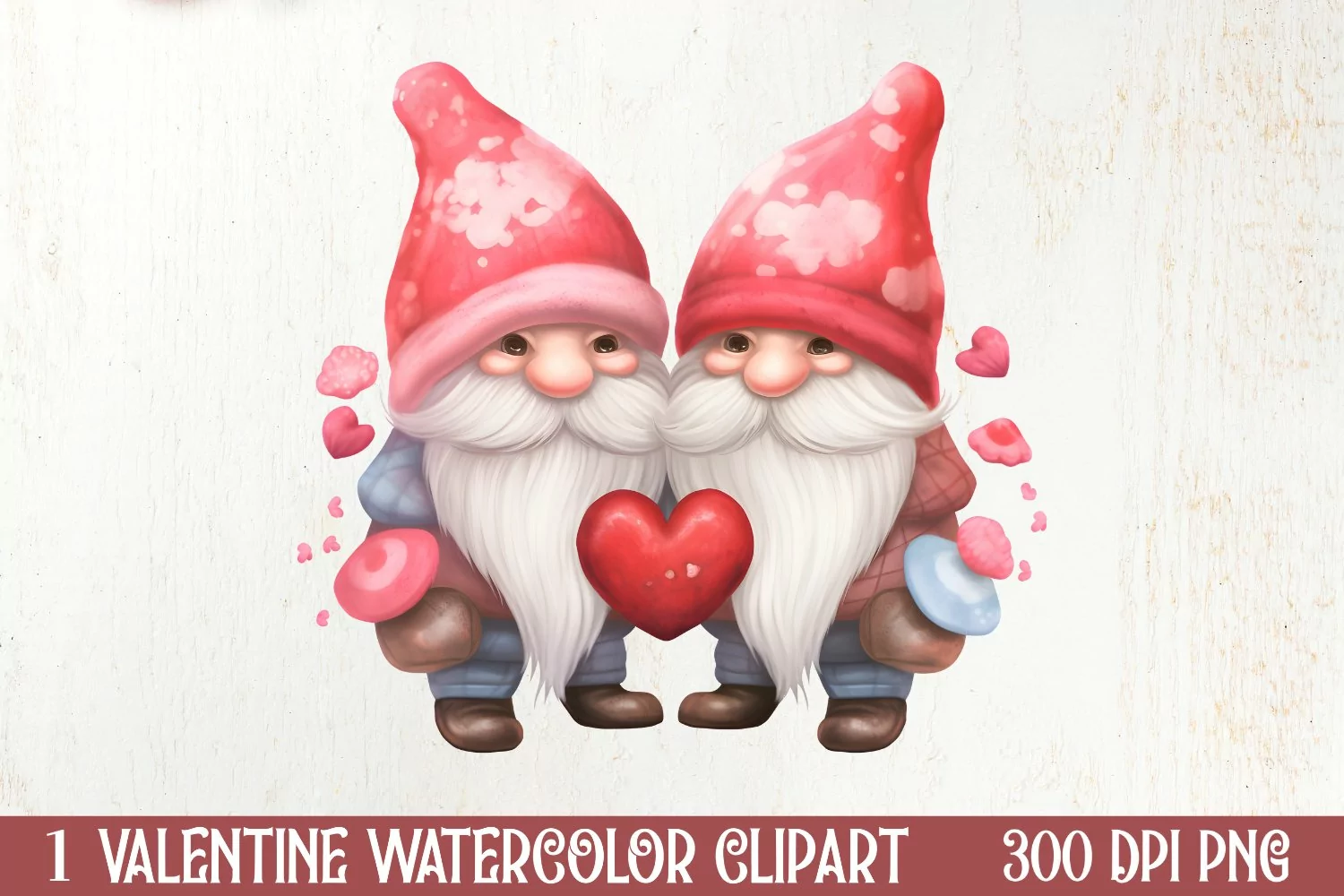 Cute Chibi Corgi Valentine Clipart, Valentines Clipart product image 1
