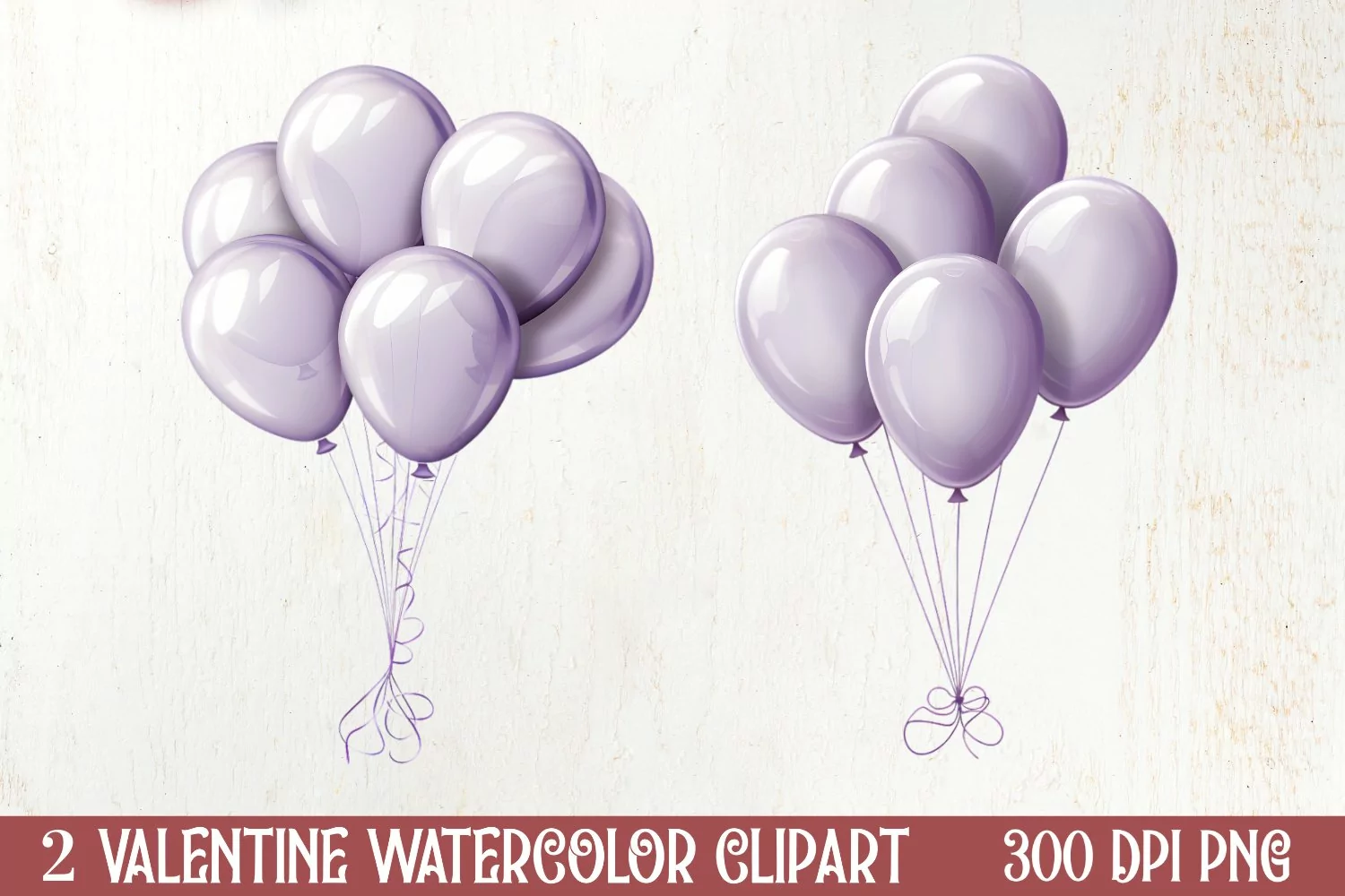 Valentines Day Clipart Love Ballon, Christmas Clipart product image 1