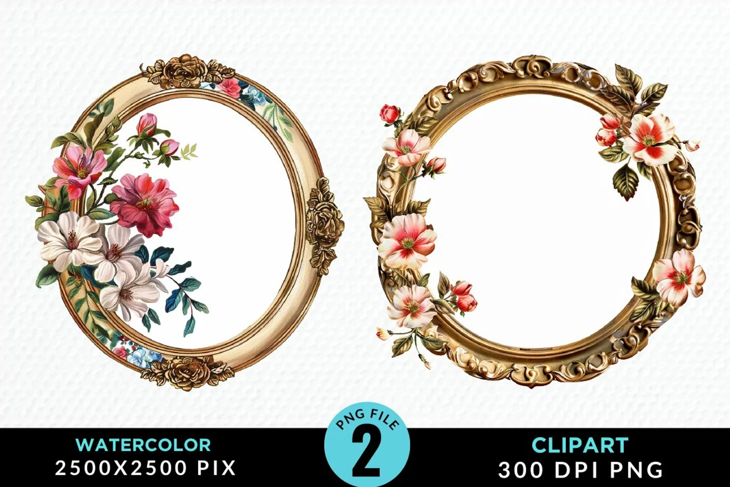 Watercolor Victorian Illustration PNG Clipart product image 1