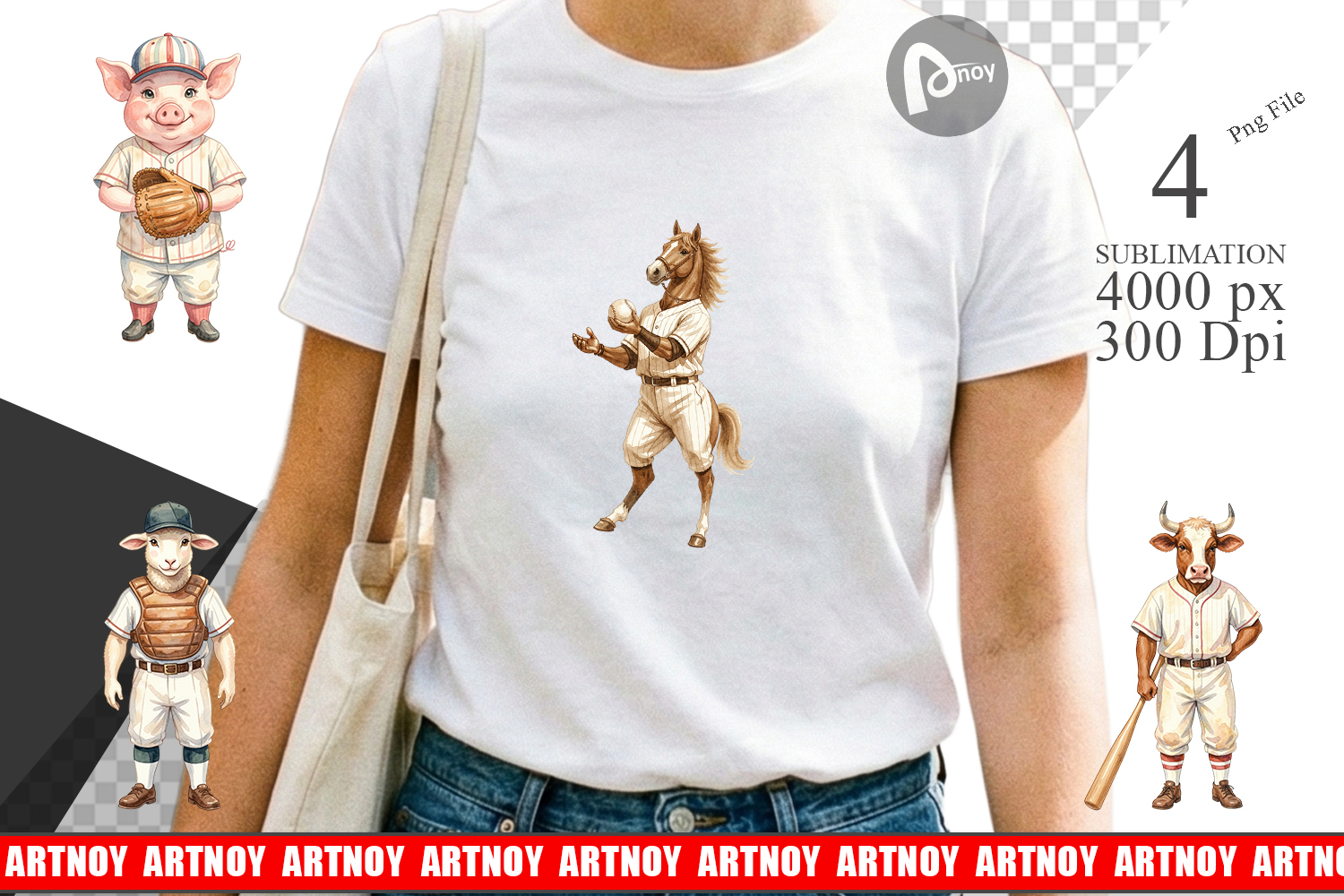 Farm Animal Baseball Sublimation product image 1