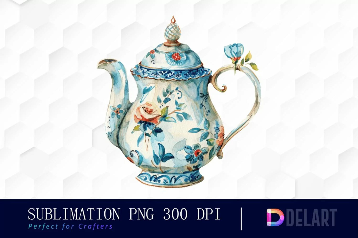 Vintage Teapot Graphics Clipart product image 1