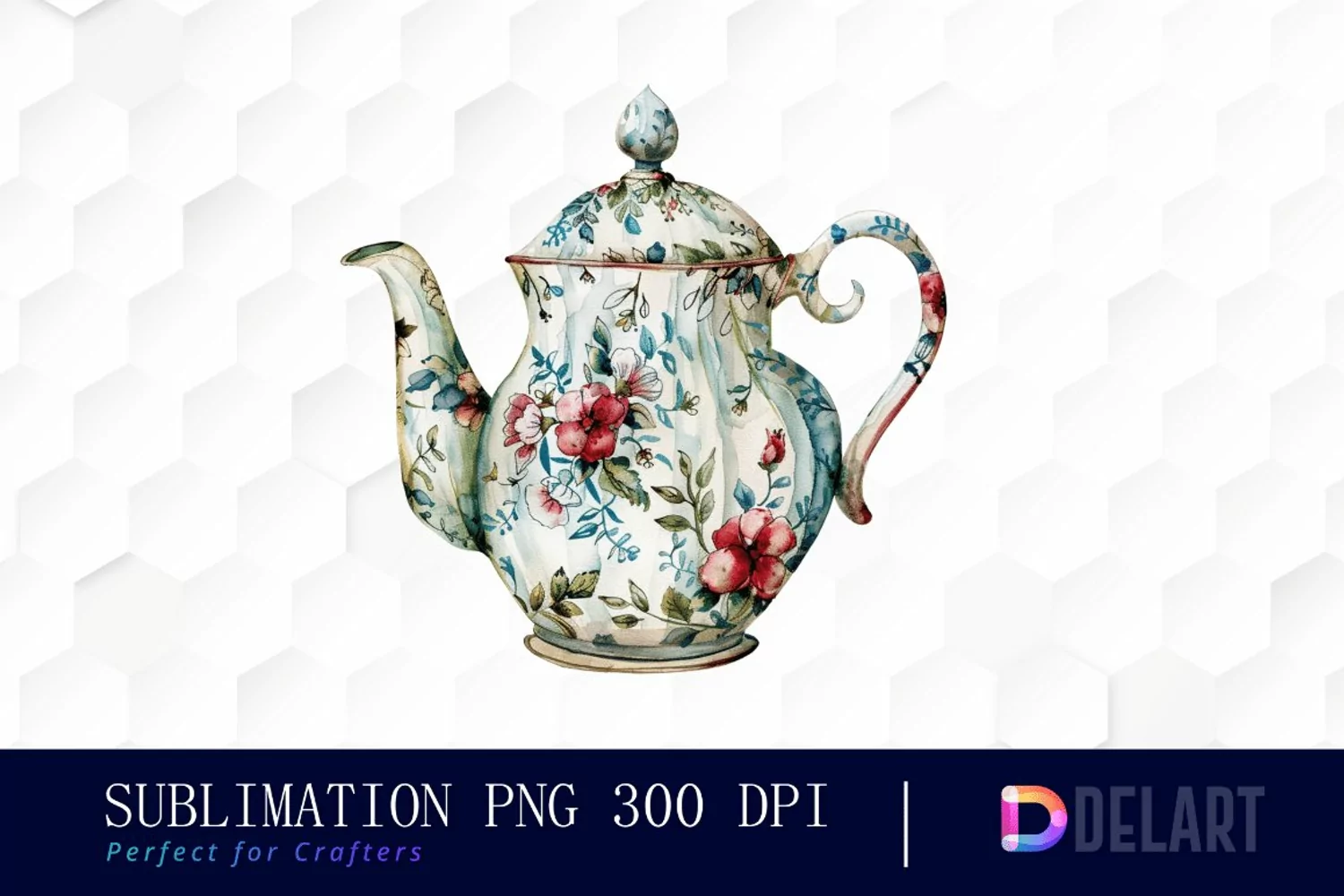 Vintage Teapot Graphics Clipart product image 1