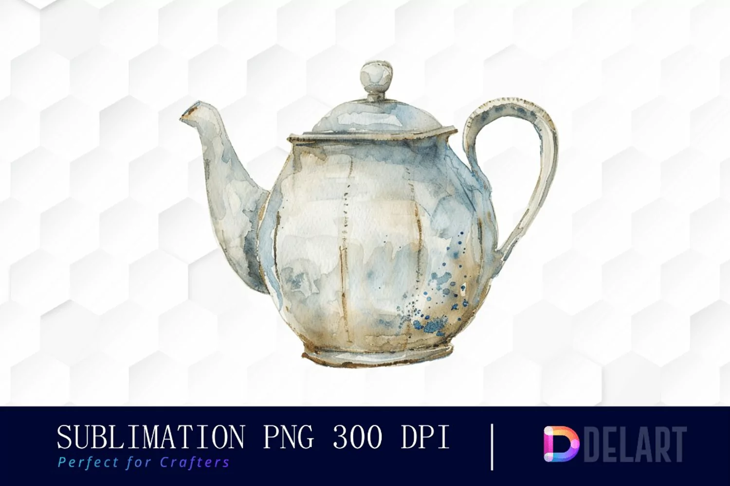 Vintage Teapot Graphics Clipart product image 1