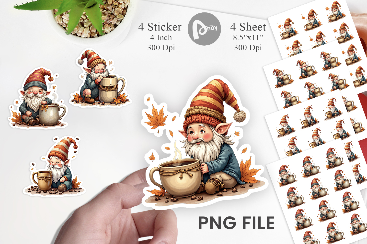 Water Gnome Sticker product image 1