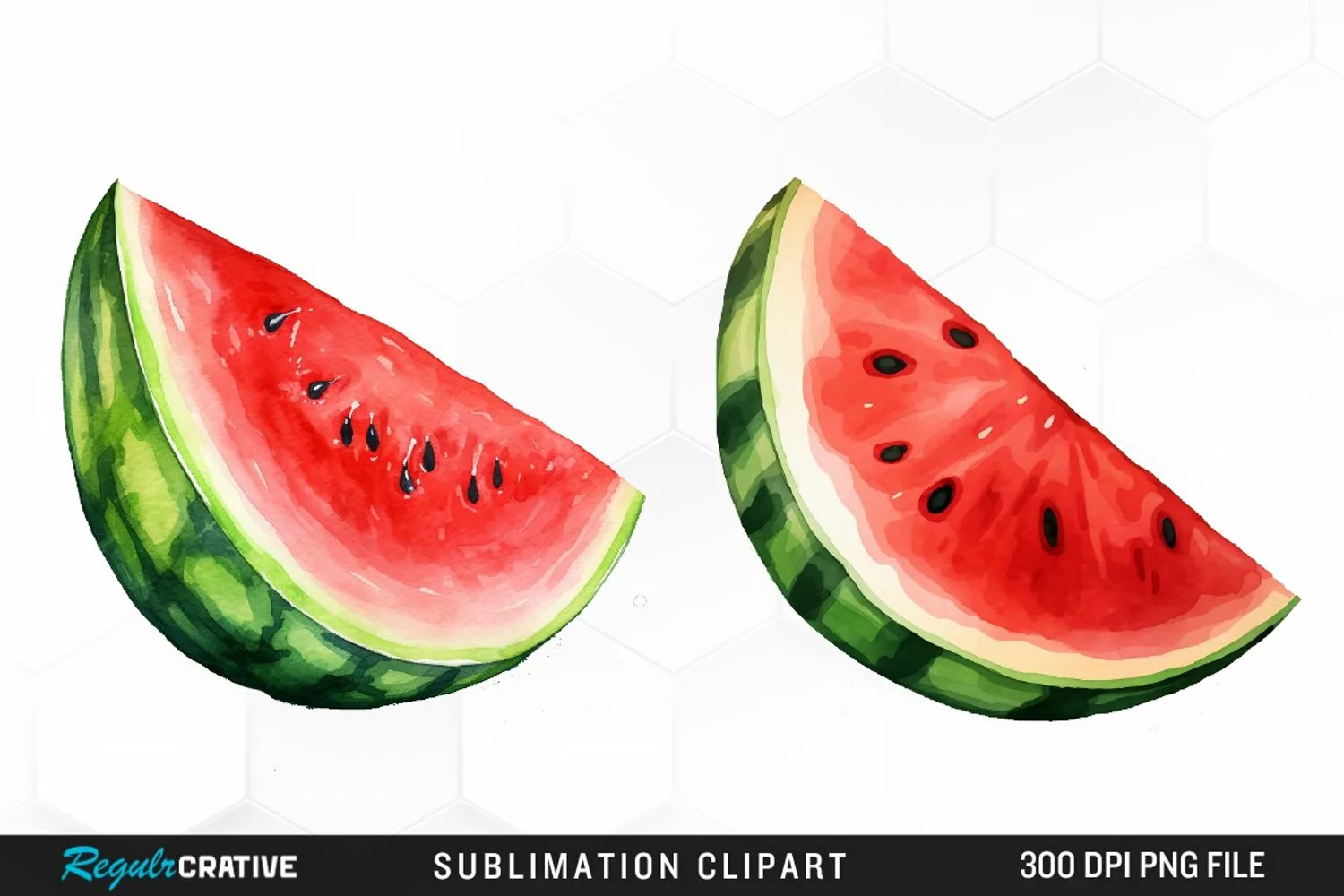 Watercolor Watermelon Image Clipart product image 1