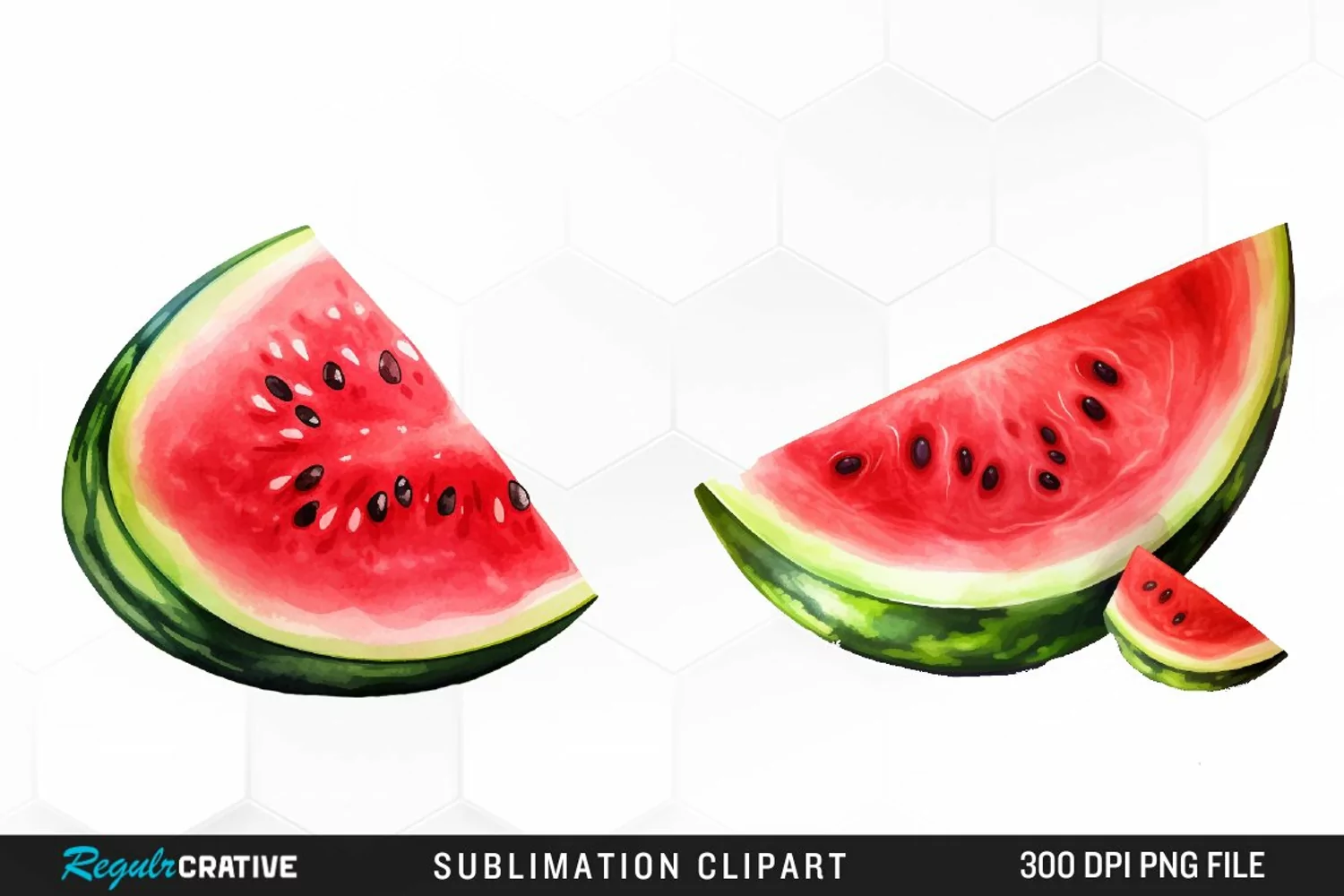 Watercolor Watermelon Image Clipart product image 1