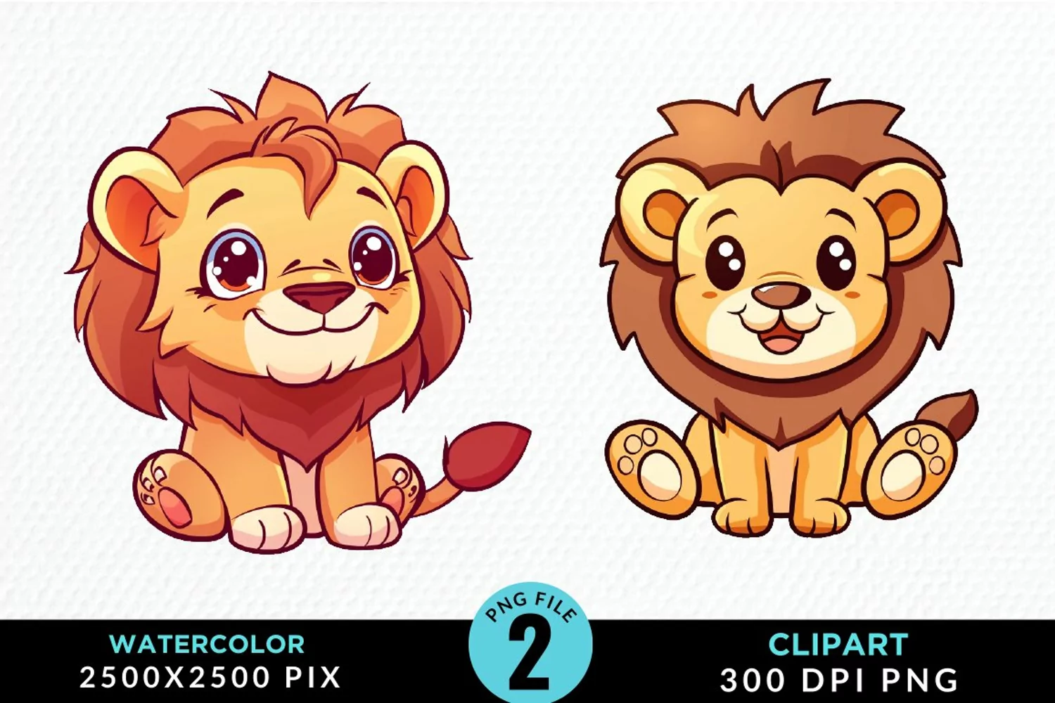 Watercolor Whimsical Vintage Animals Clipart product image 1