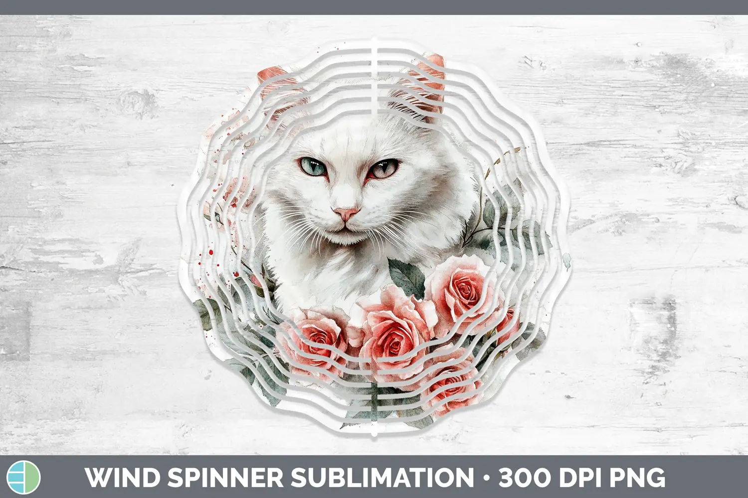 GorgeousWatercolor Wind Spinner design.