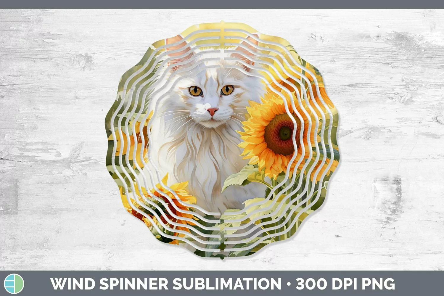 GorgeousWatercolor Wind Spinner design.
