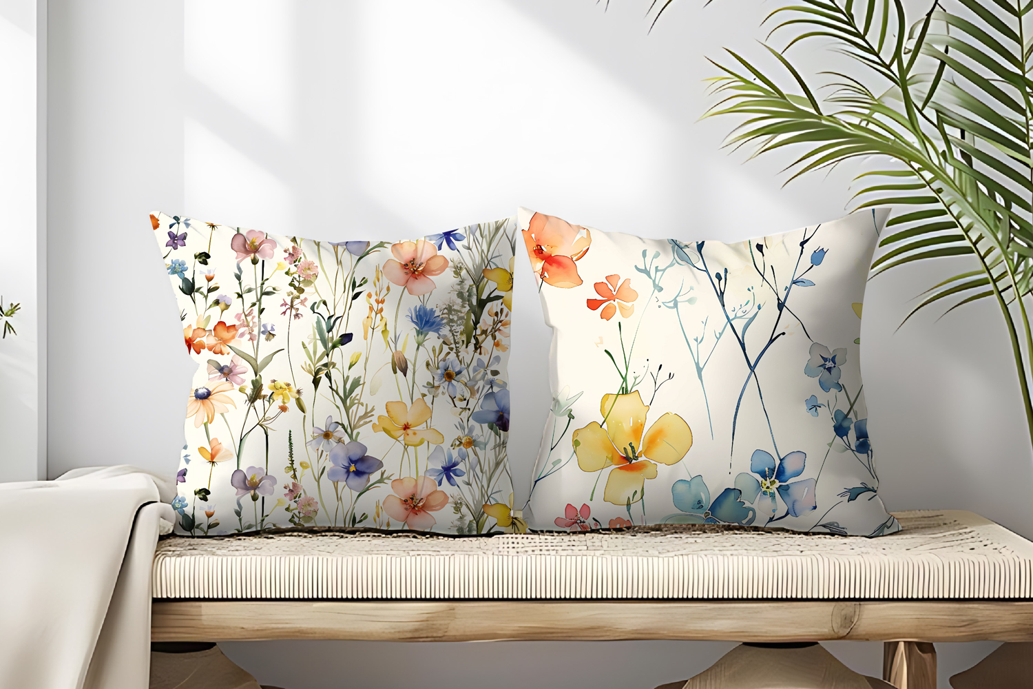 Watercolor Wildflowers in Spring Palette Seamless DP product image 1