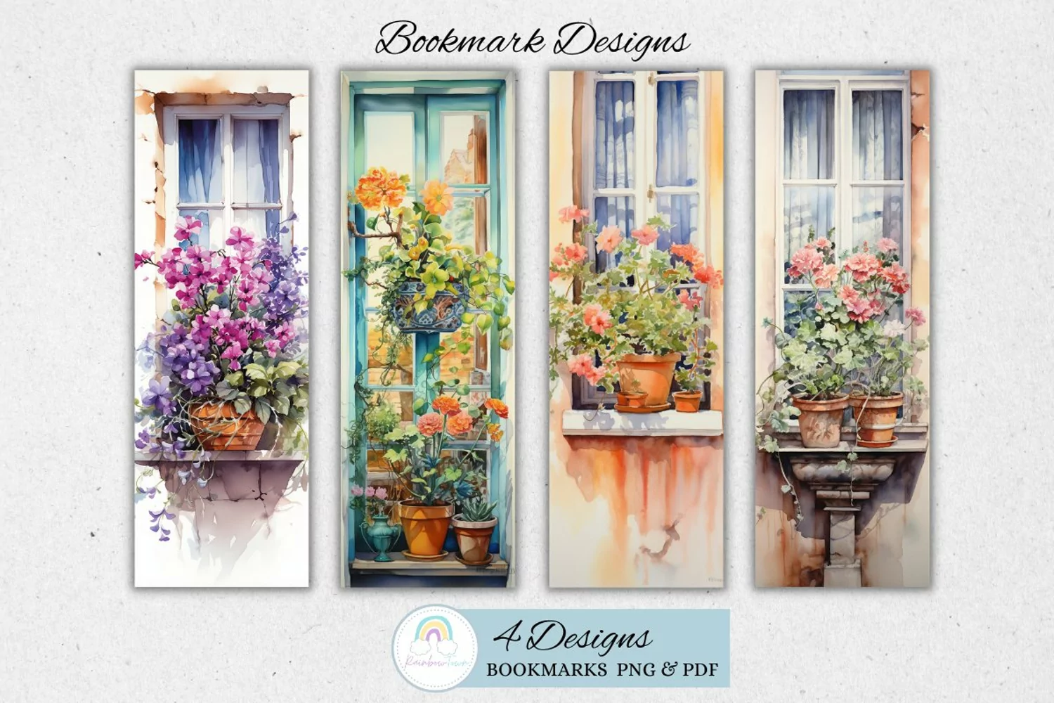Window Flower Bookmark Sublimation product image 1