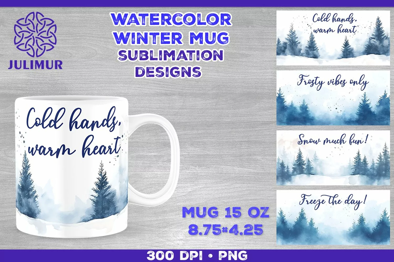 Cozy Winter Quote Mug Sublimation Design product image 1