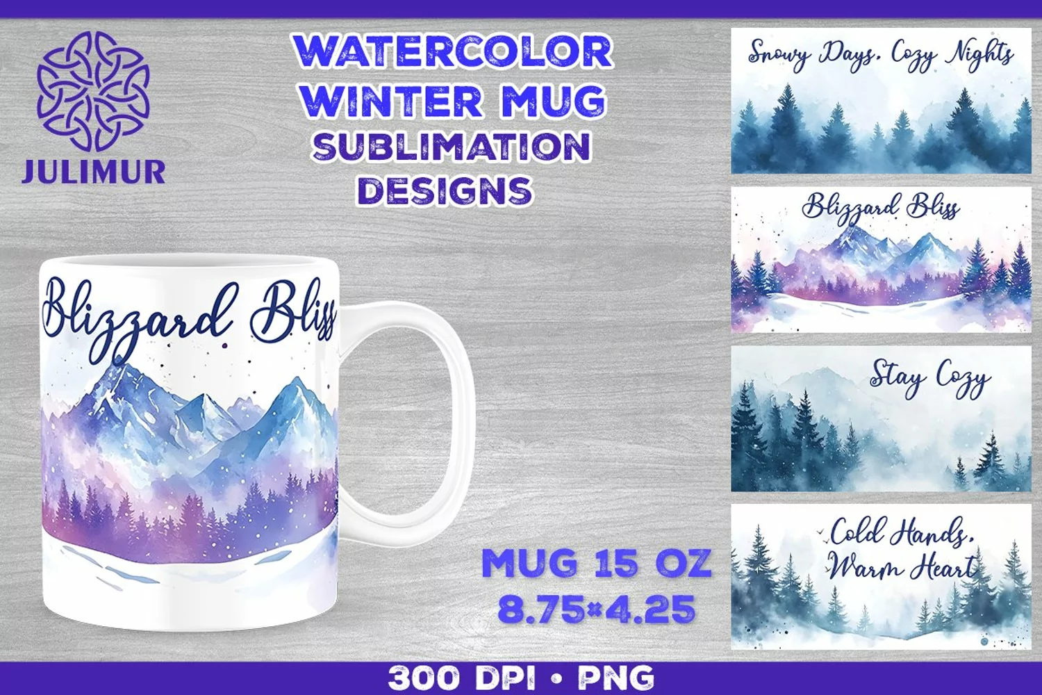 Cozy Winter Quote Mug Sublimation Design product image 1