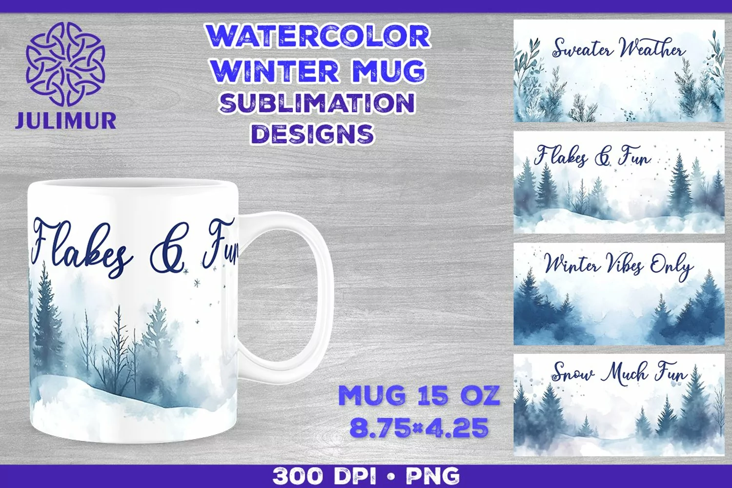 Cozy Winter Quote Mug Sublimation Design product image 1