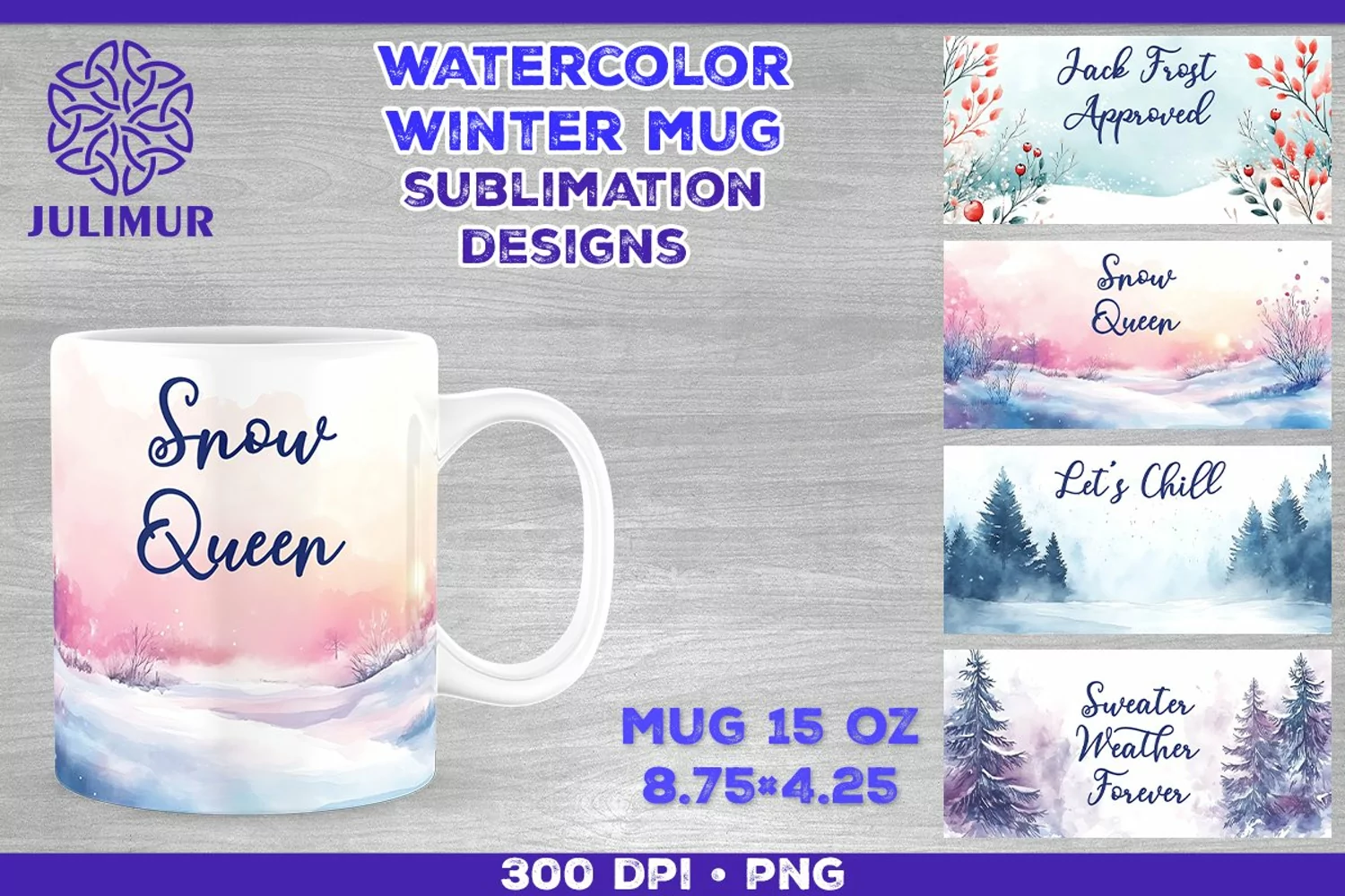 Cozy Winter Quote Mug Sublimation Design product image 1