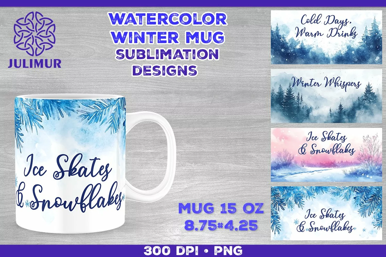 Cozy Winter Quote Mug Sublimation Design product image 1