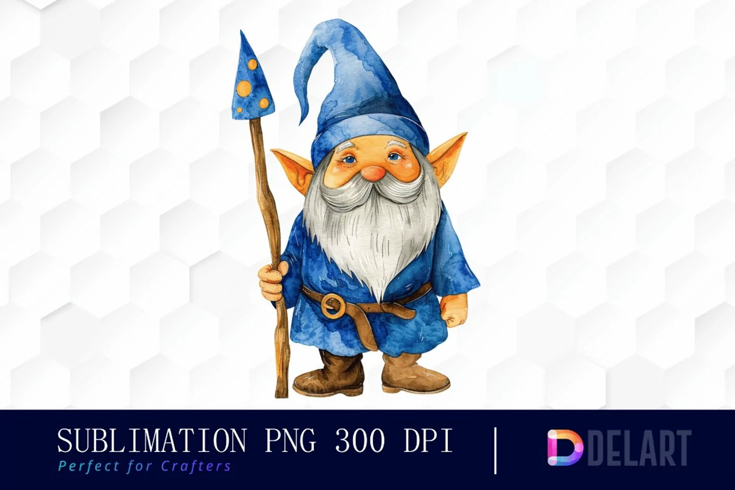 Wizard Gnome Illustration Clipart product image 1