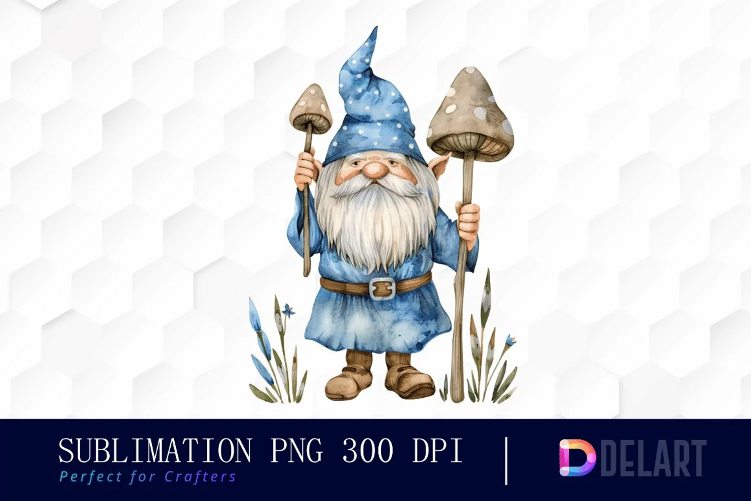 Wizard Gnome Illustration Clipart product image 1