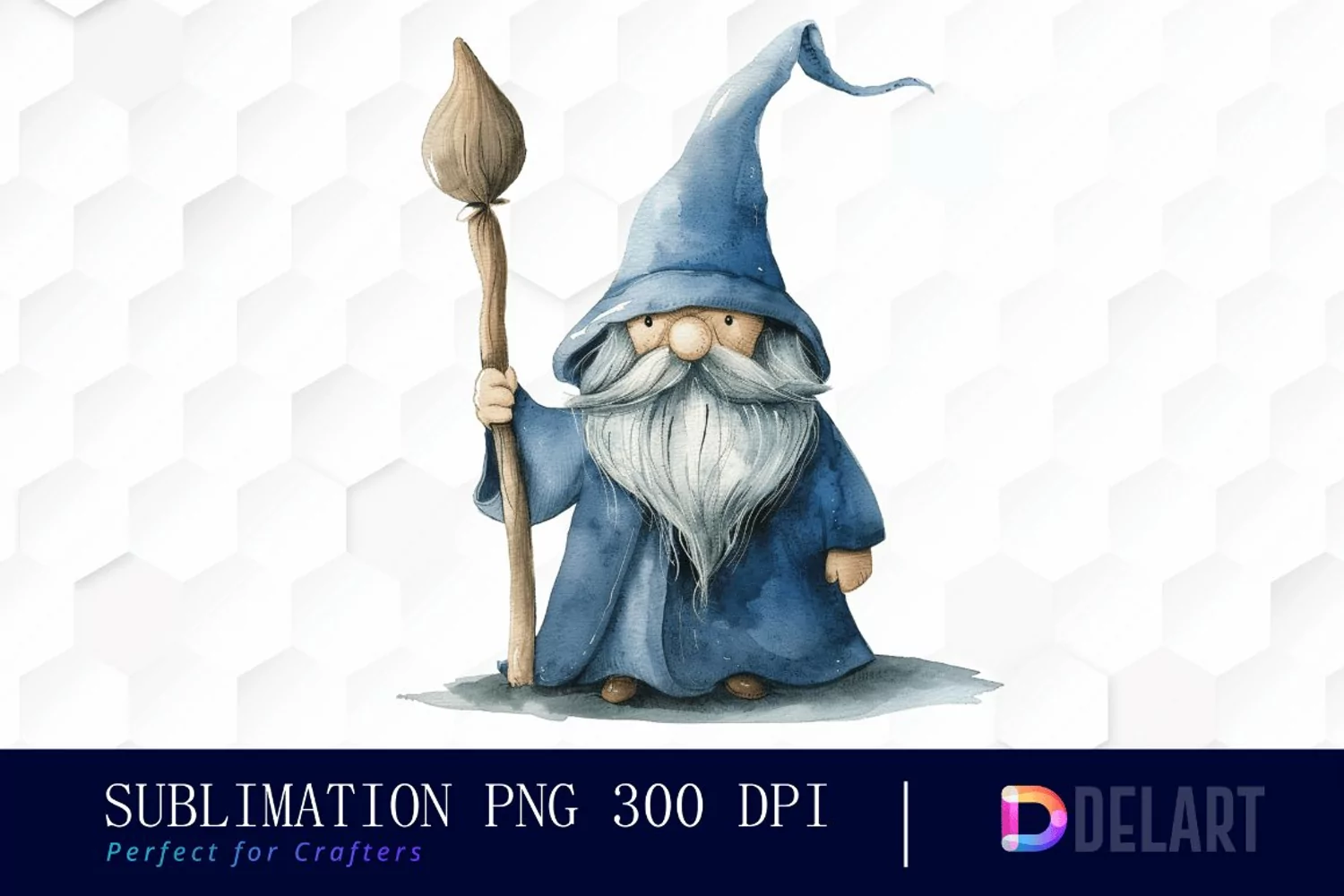 Wizard Gnome Sublimation PNG Clipart product image 1
