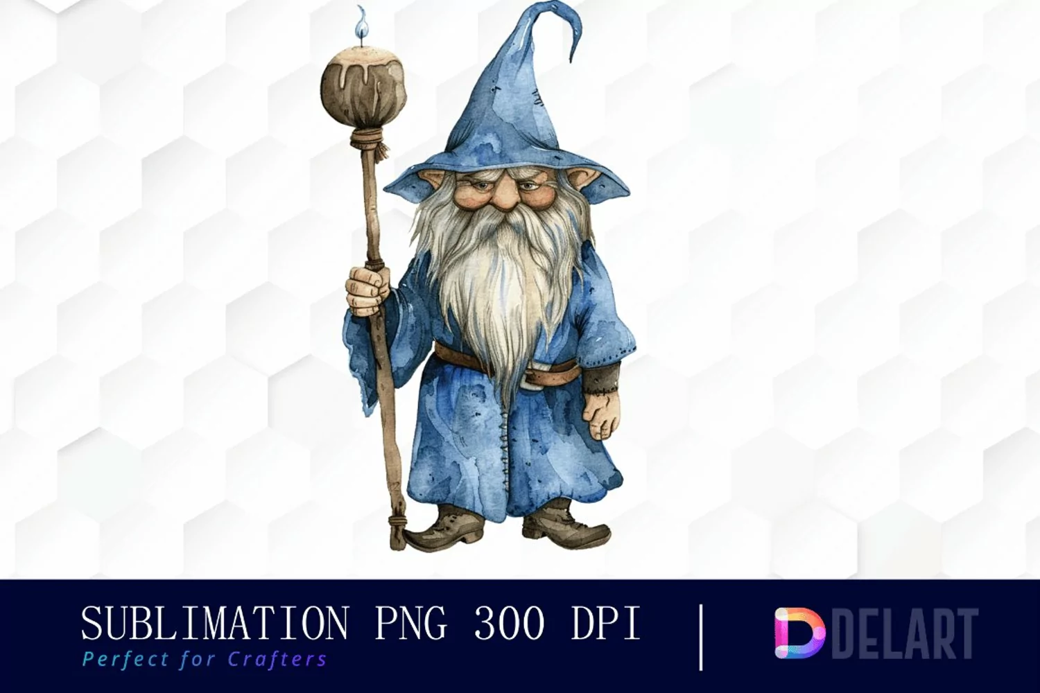 Wizard Gnome Illustration Clipart product image 1