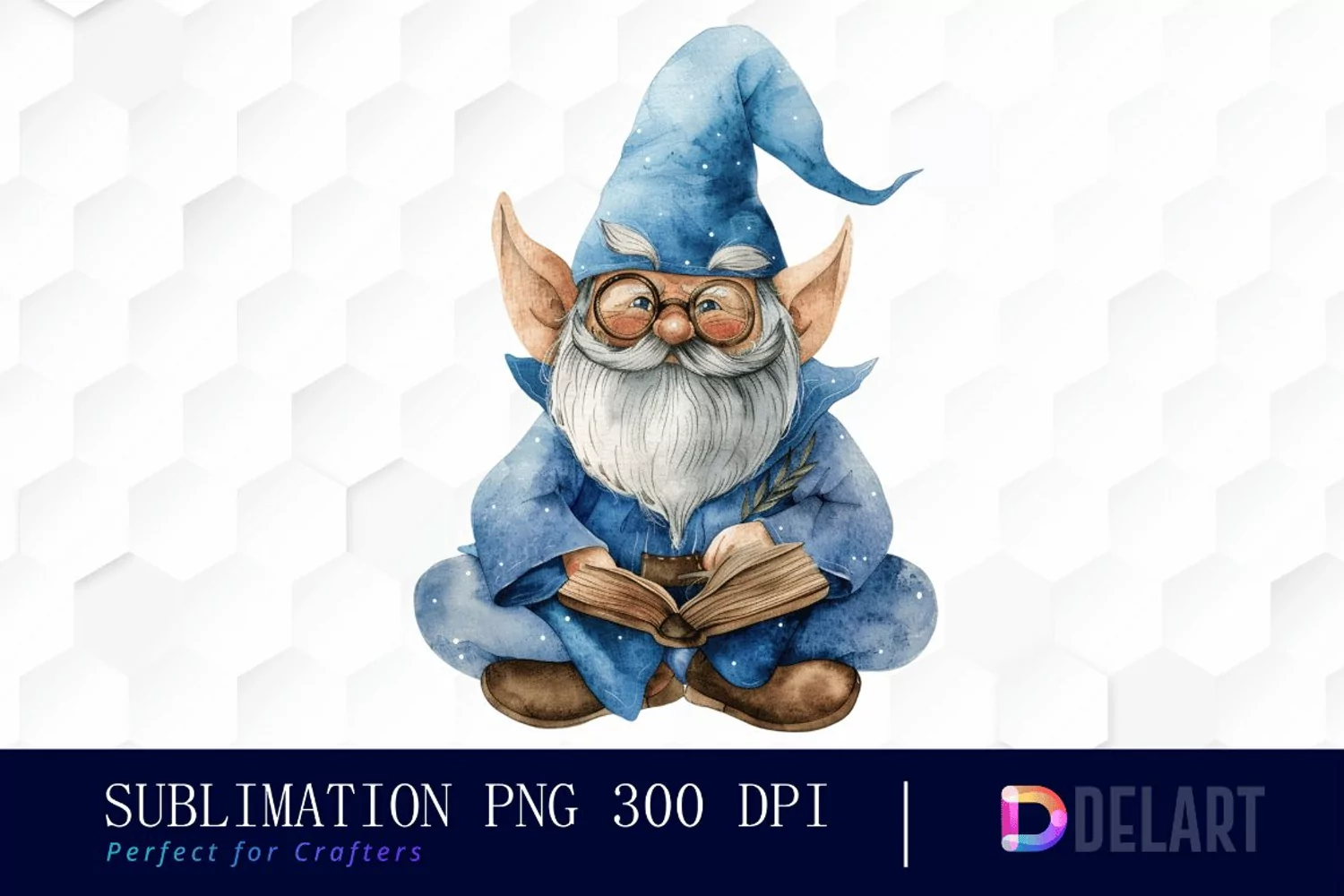 Wizard Gnome Sublimation PNG Clipart product image 1
