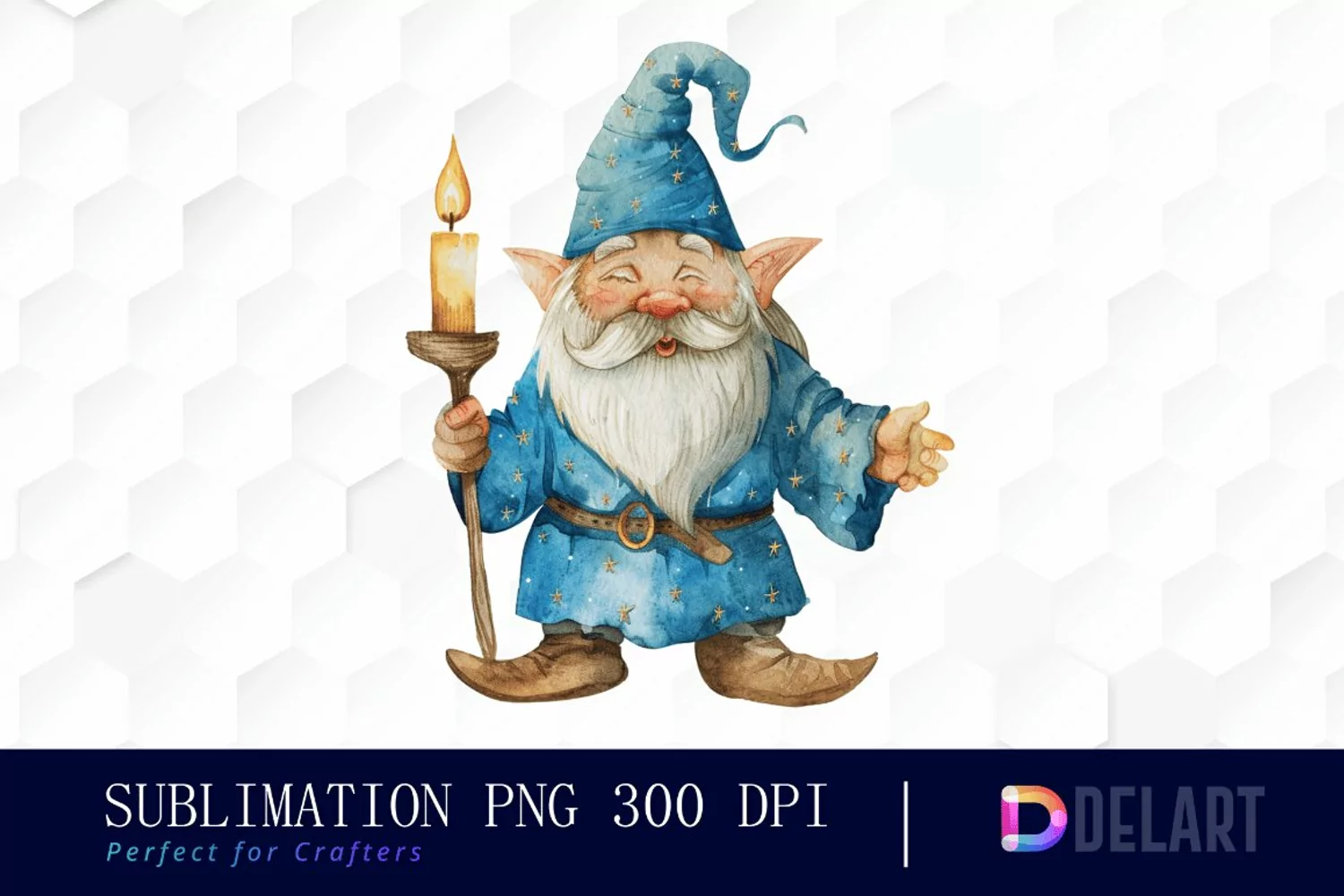 Wizard Gnome Illustration Clipart product image 1