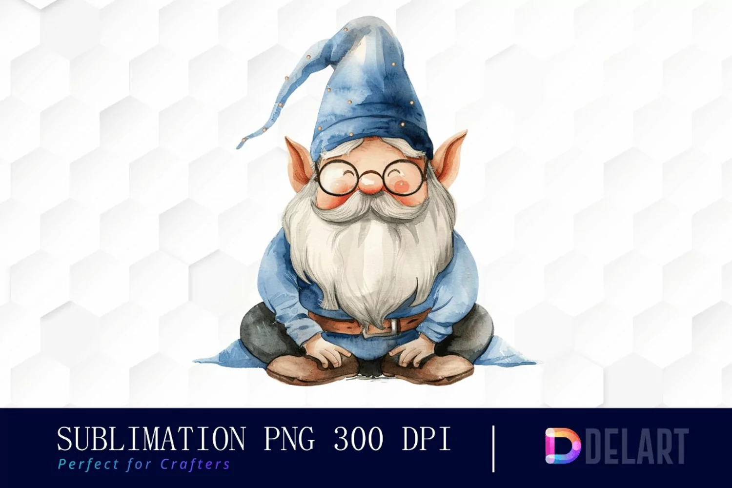 Wizard Gnome Sublimation PNG Clipart product image 1