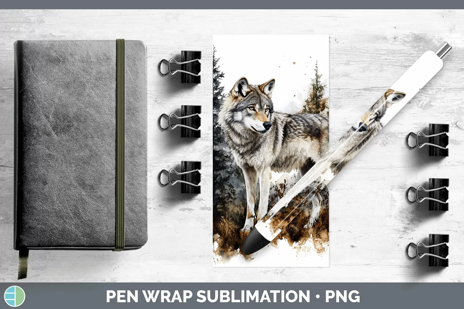 GorgeousWatercolor Pen Wrap design.
