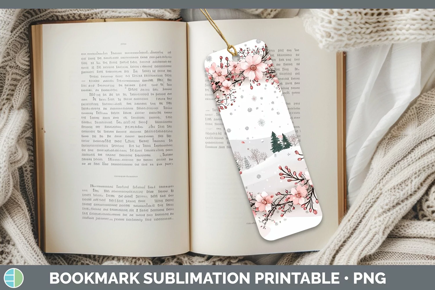 GorgeousWatercolor Bookmark design.
