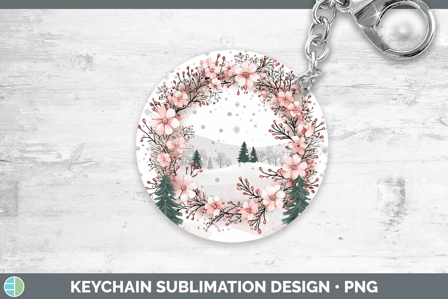 GorgeousWatercolor Keychain design.