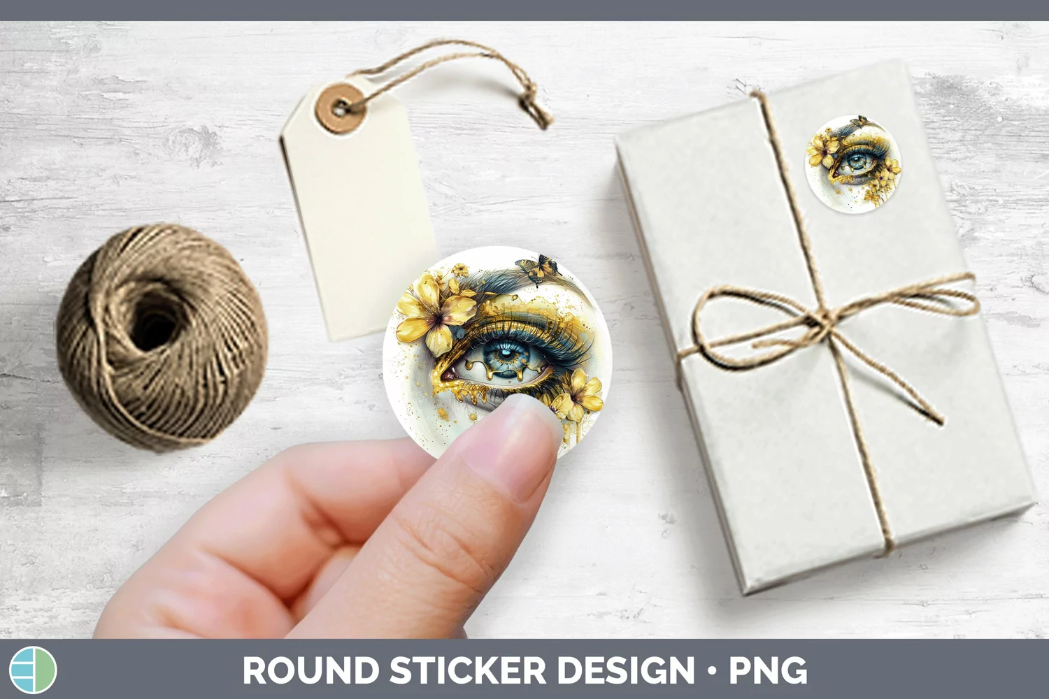 GorgeousWatercolor Stickers design.