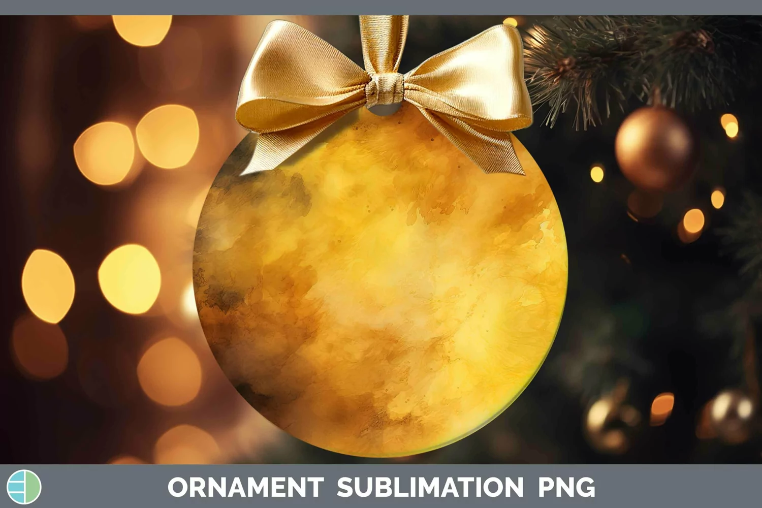 GorgeousWatercolor Ornament design.