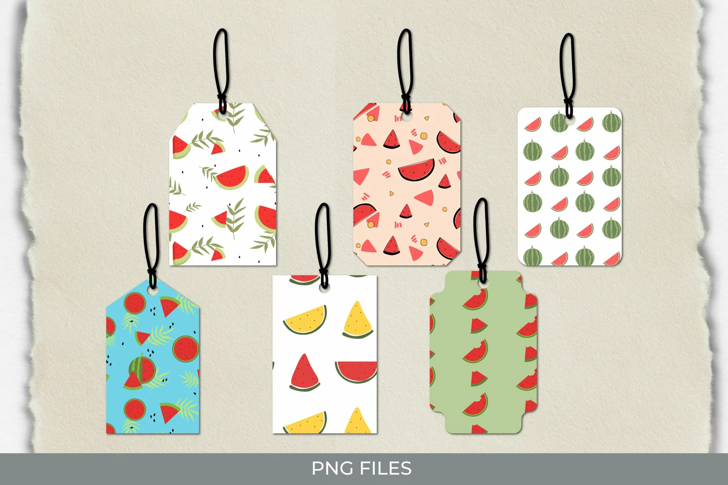 Watermelon Seamless Pattern Tags product image 1