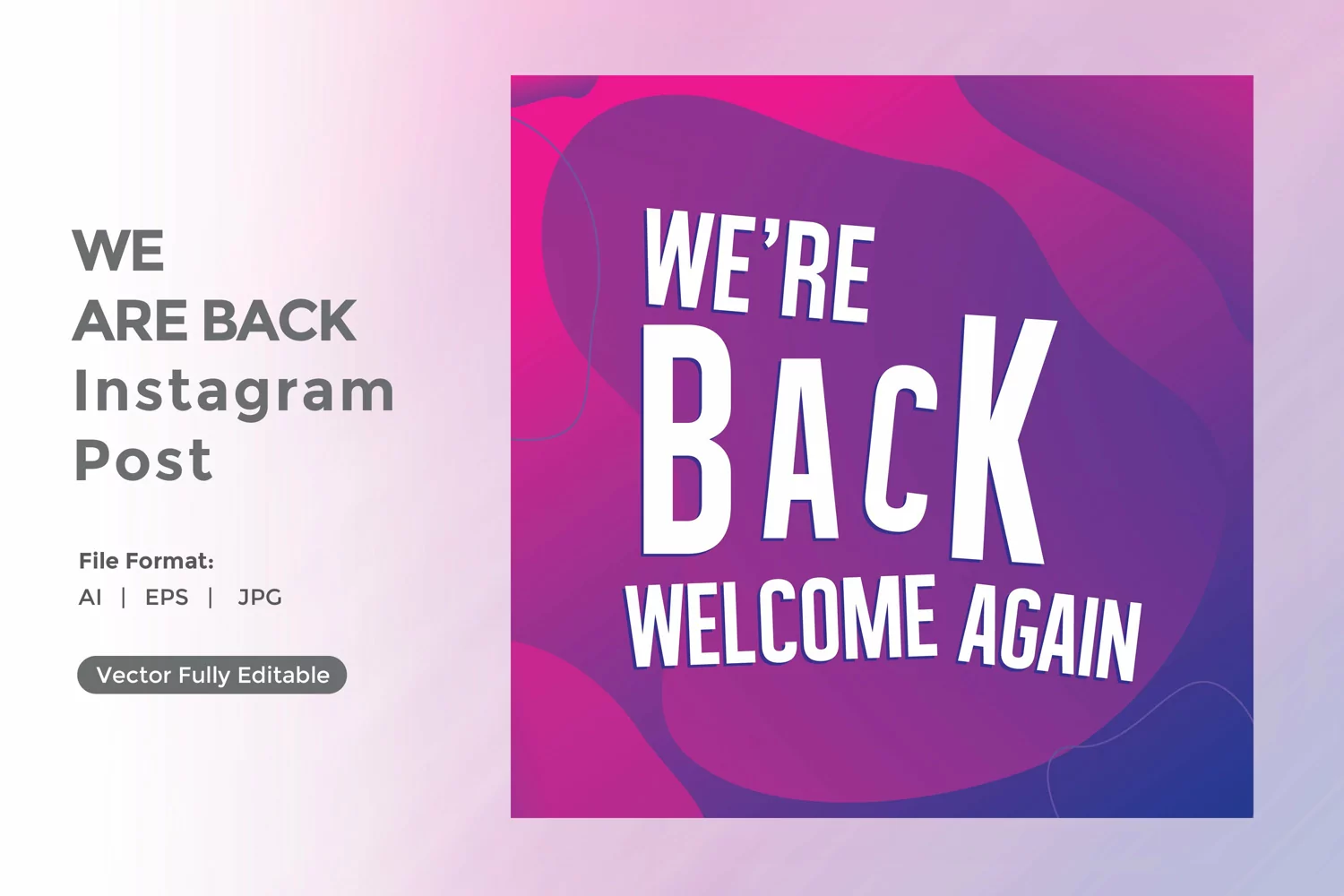 We are back instagram post product image 1