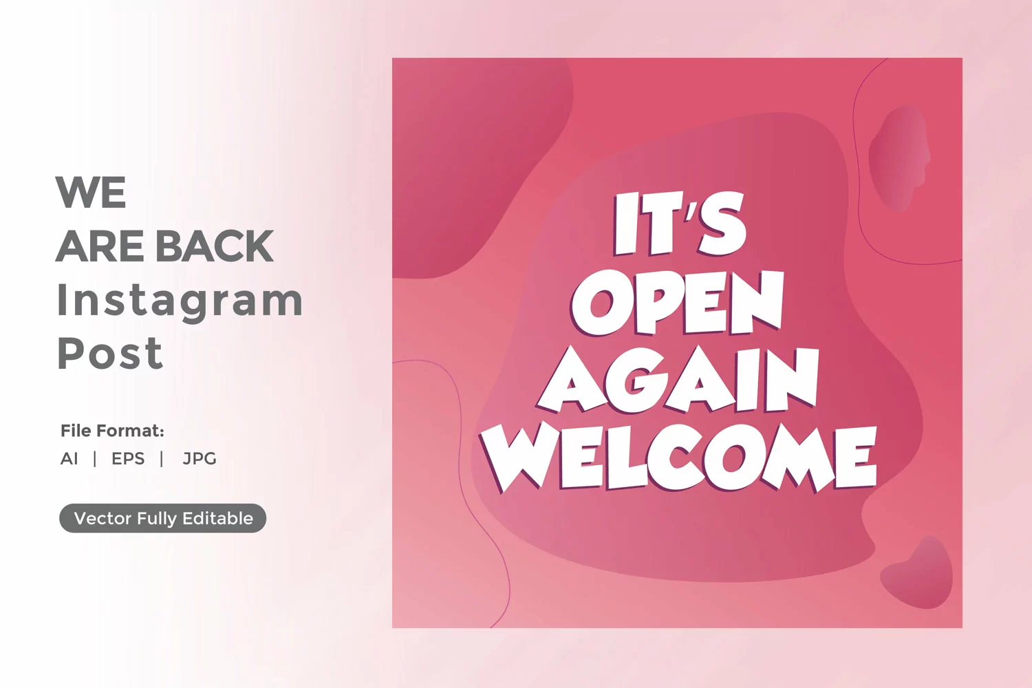 Its open again welcome instagram post product image 1
