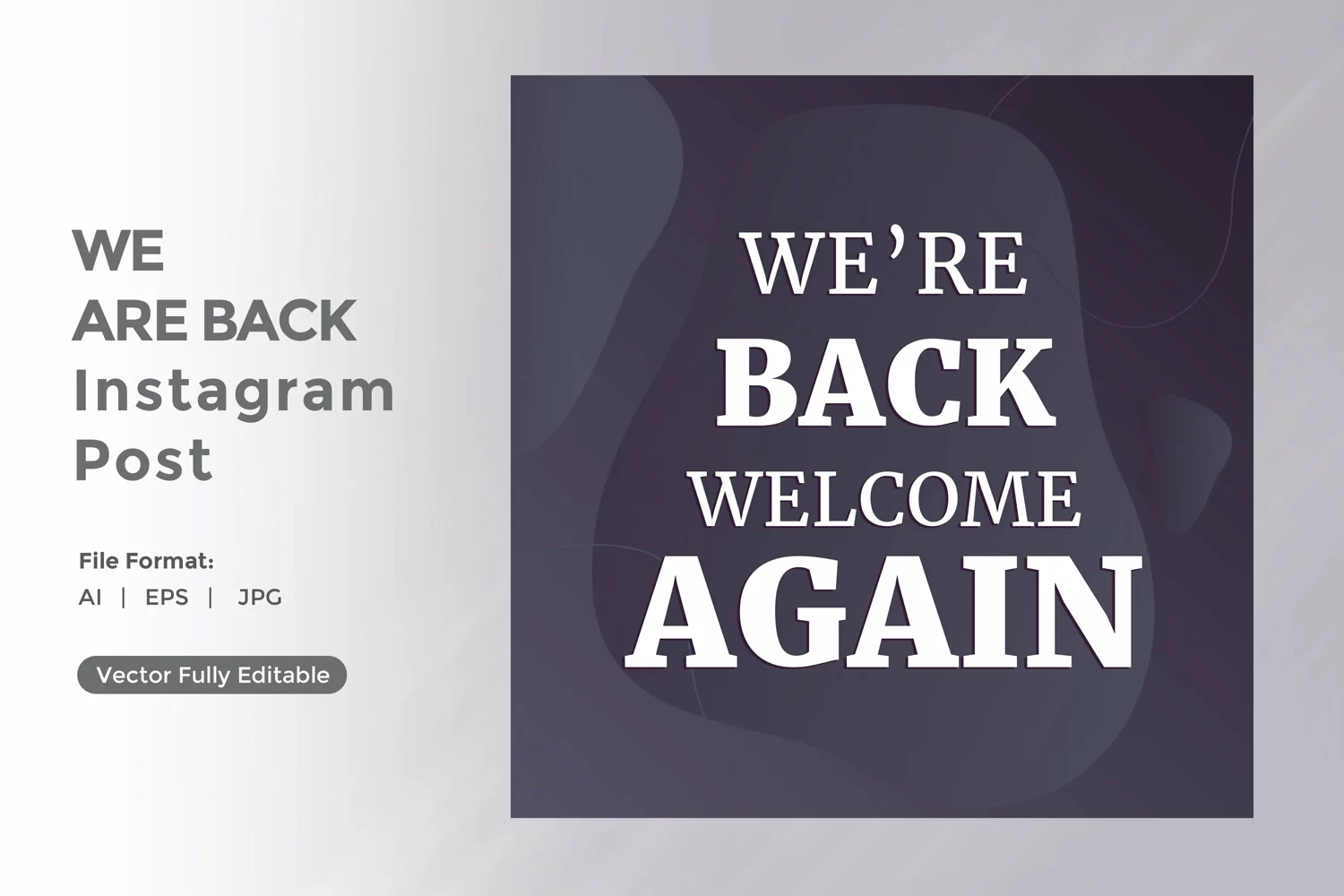 We are back instagram post product image 1