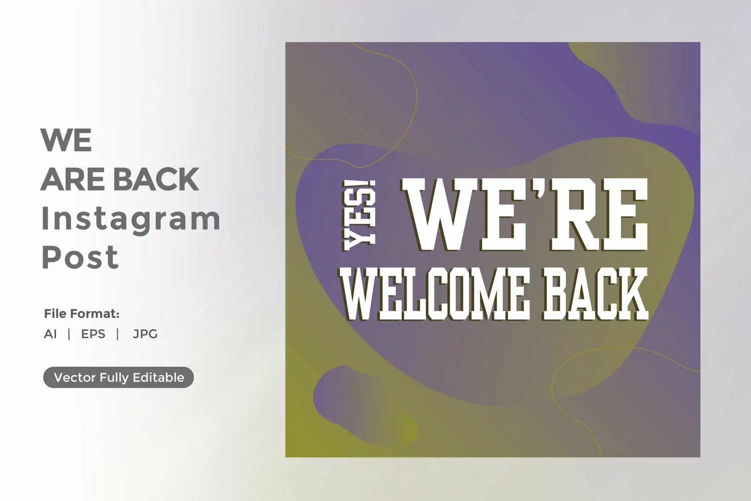Yes We are back instagram post product image 1