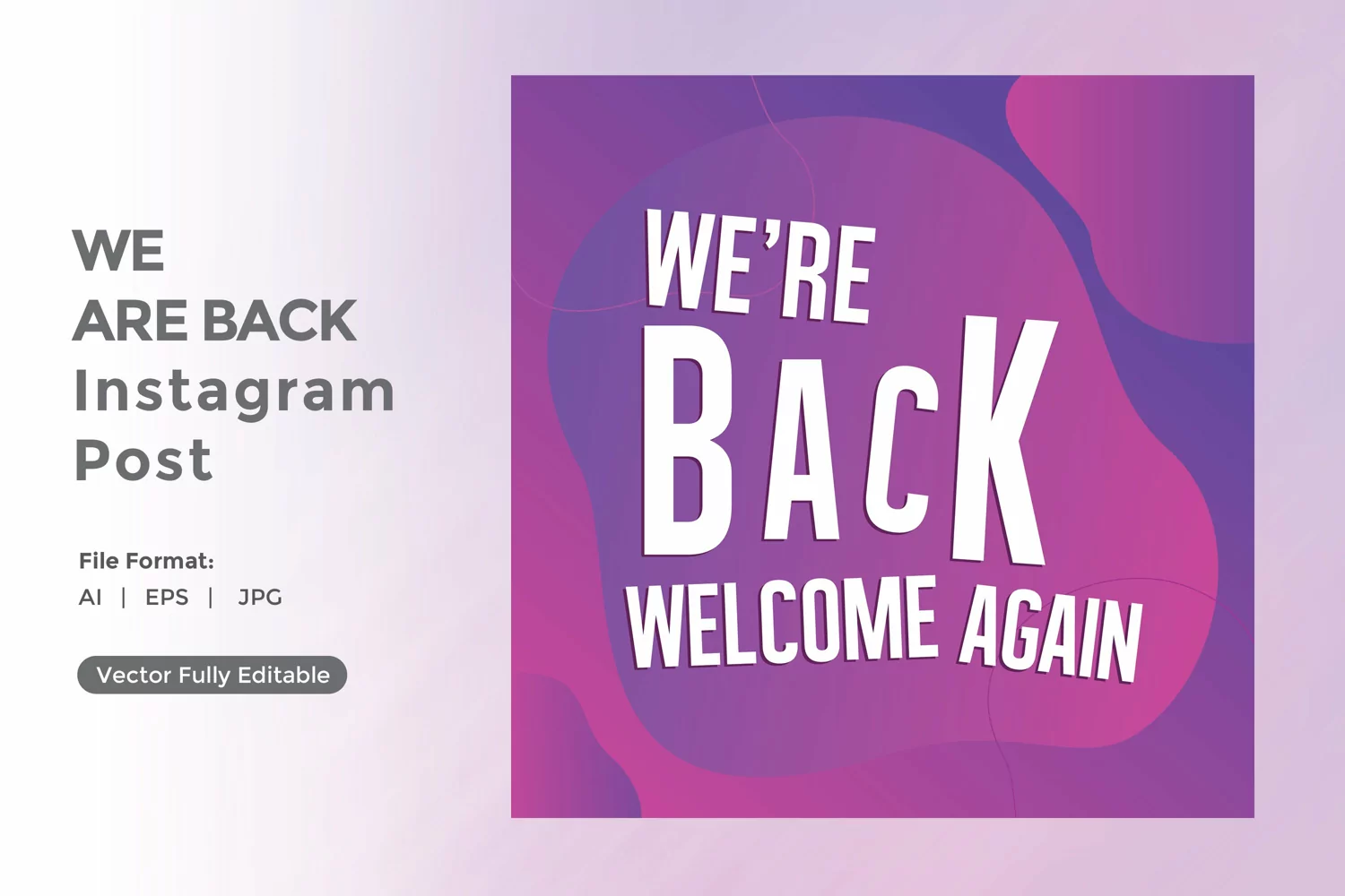 We are back instagram post product image 1