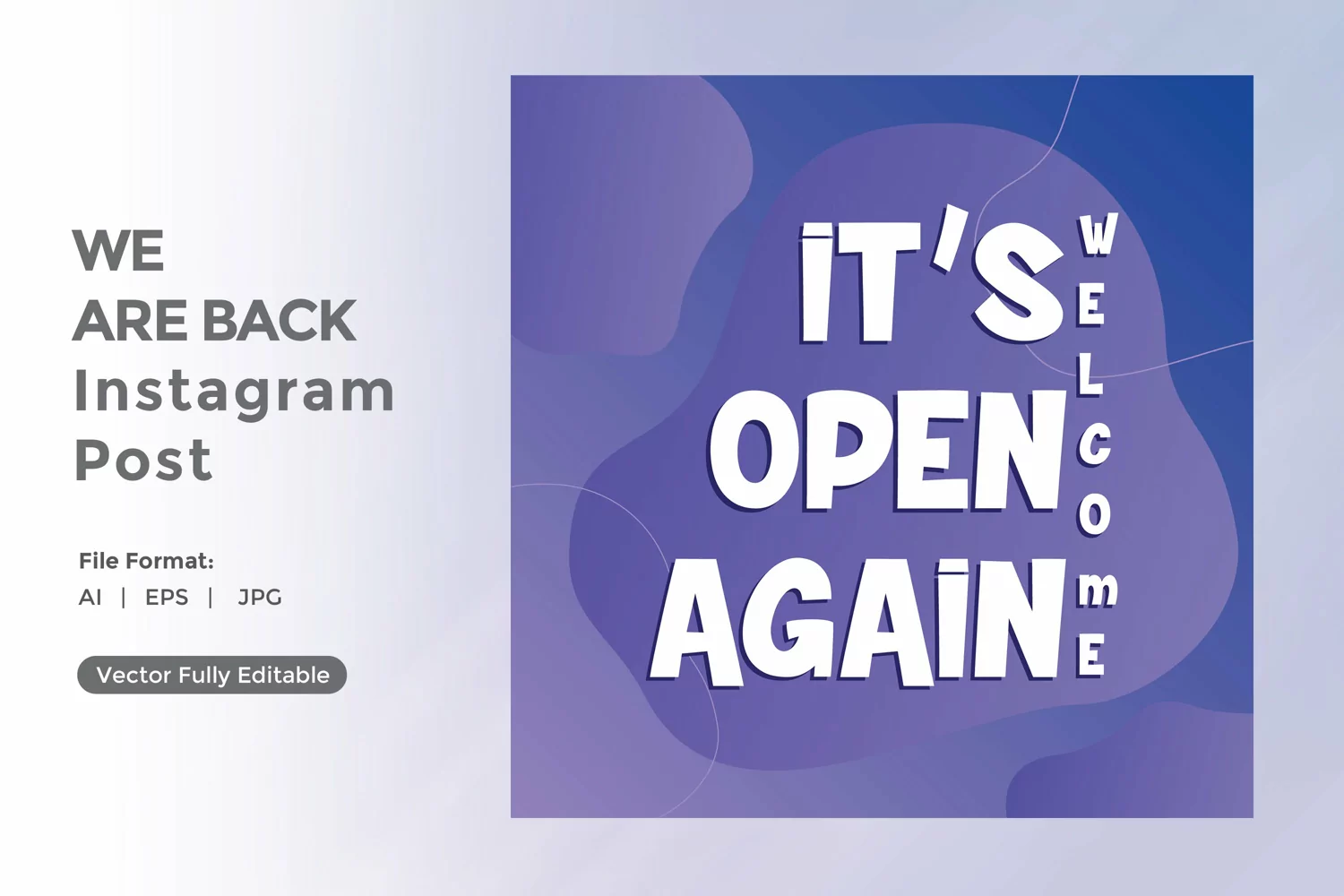 Its open again welcome instagram post product image 1