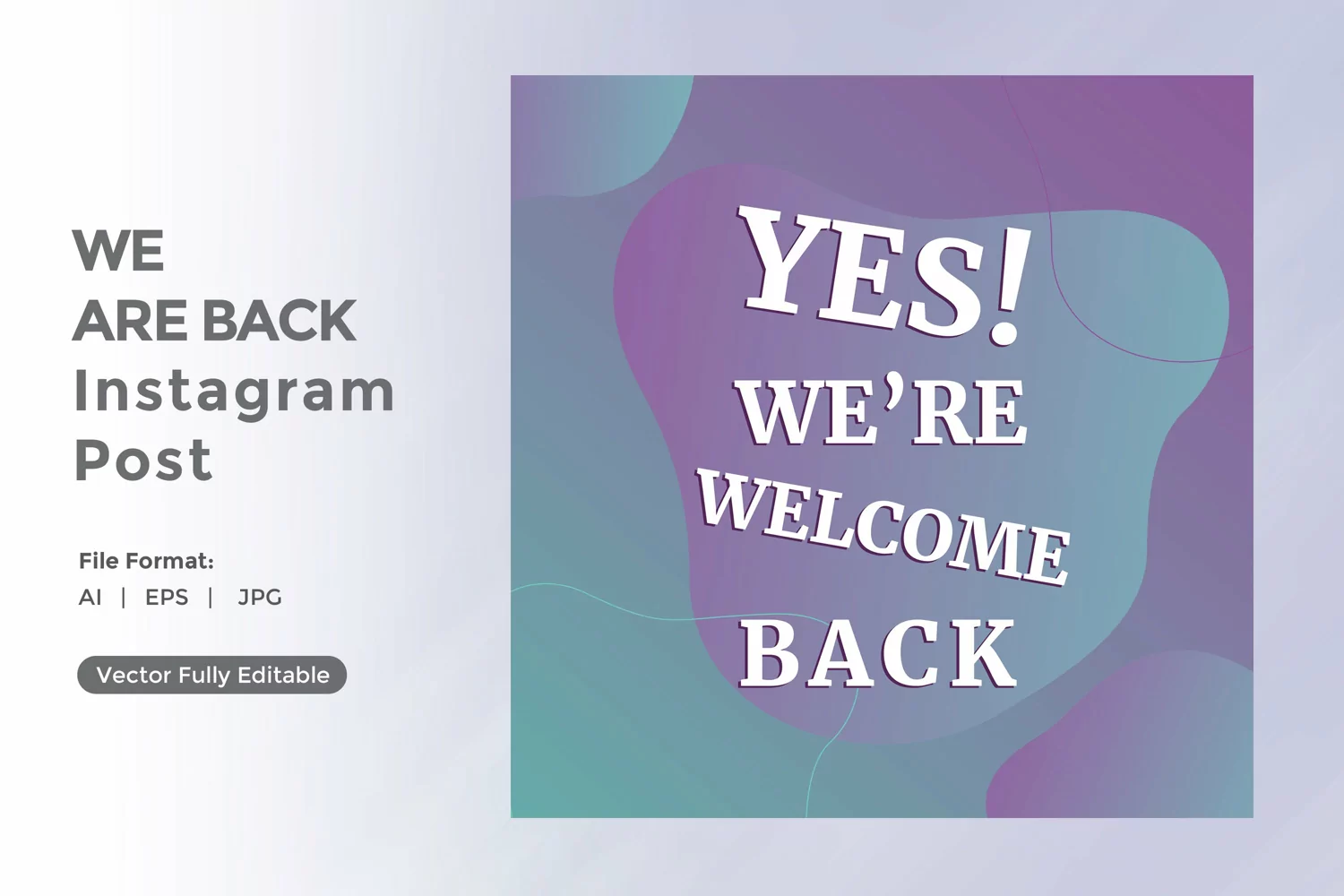 Yes We are back instagram post product image 1