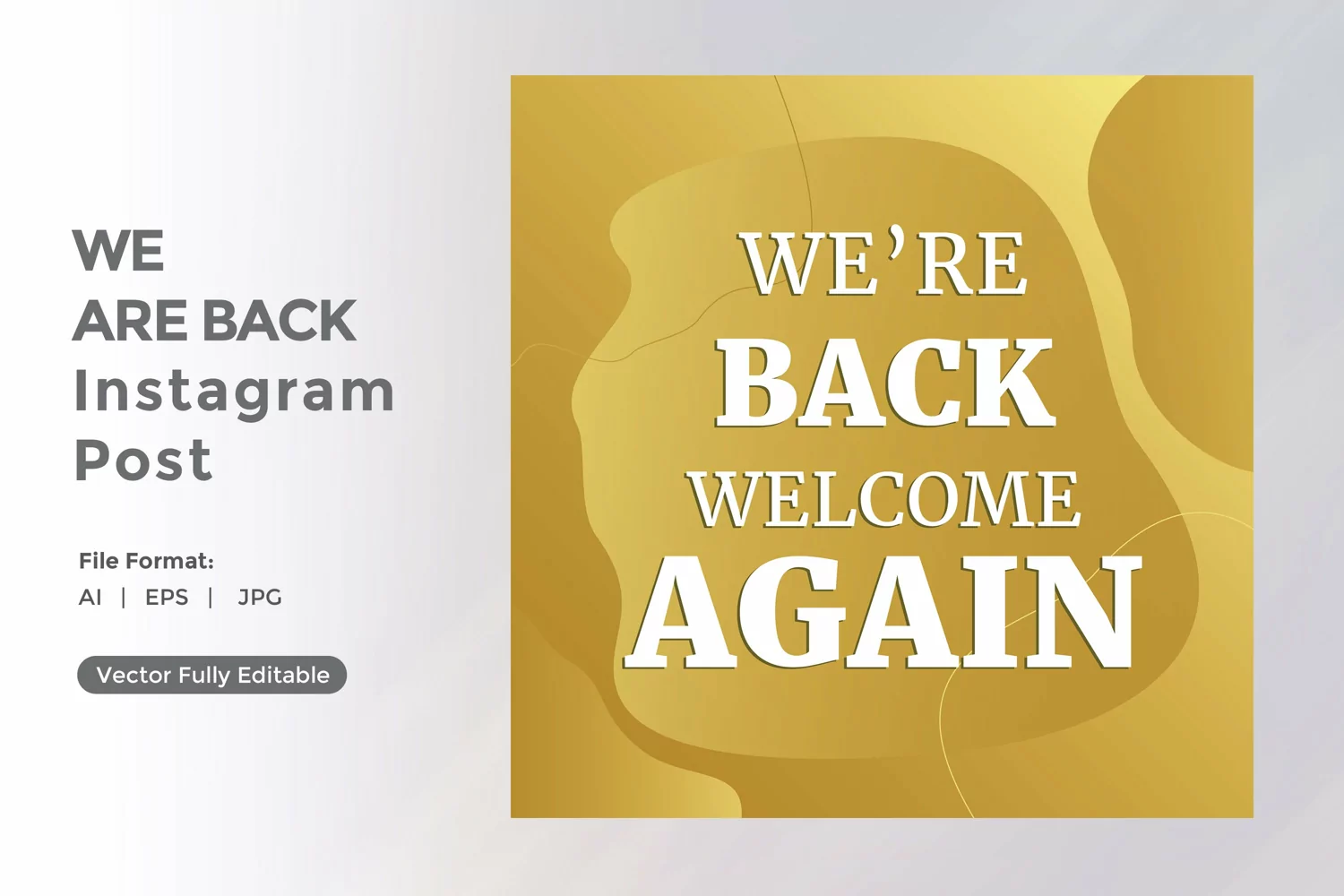 We are back instagram post product image 1