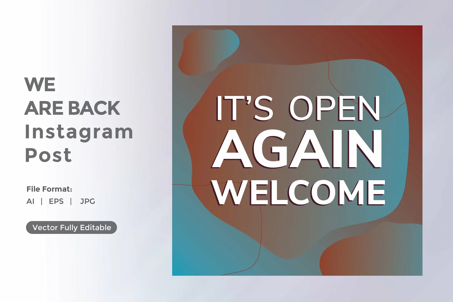 Its open again welcome instagram post product image 1
