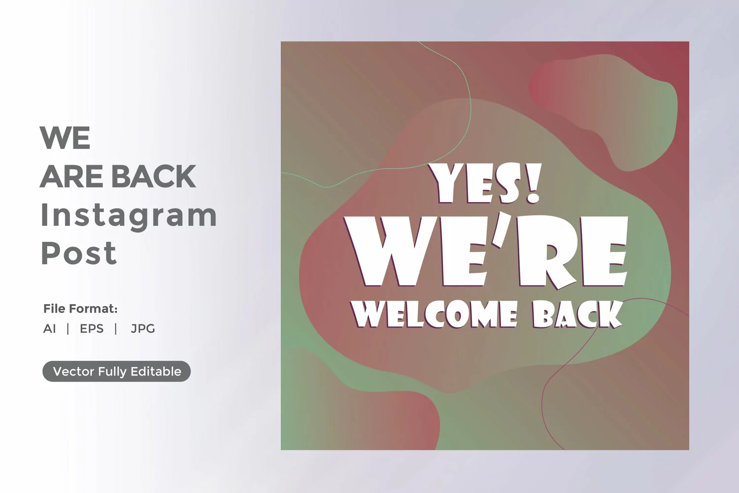 Yes We are back instagram post product image 1