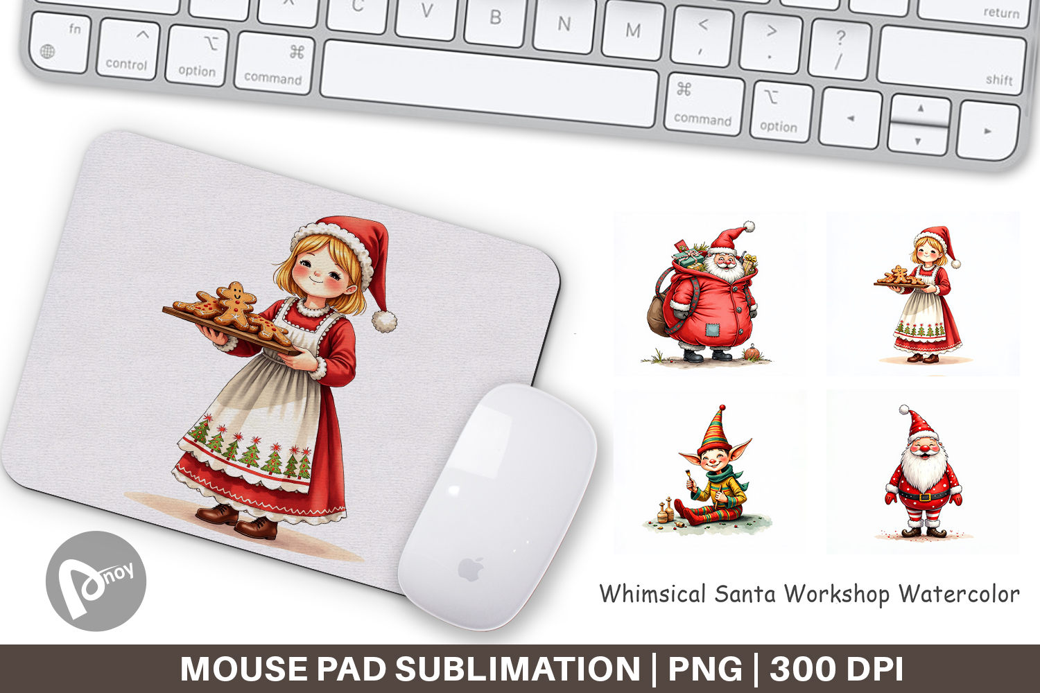 Santa Workshop Mouse Pad product image 1
