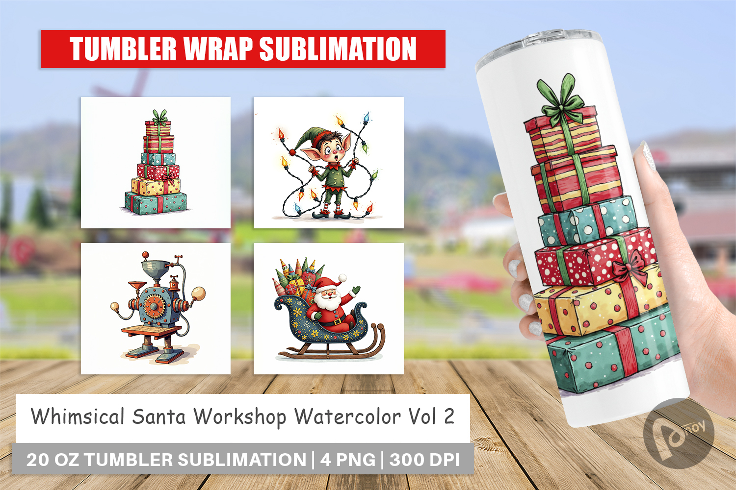 Santa Workshop Tumbler product image 1