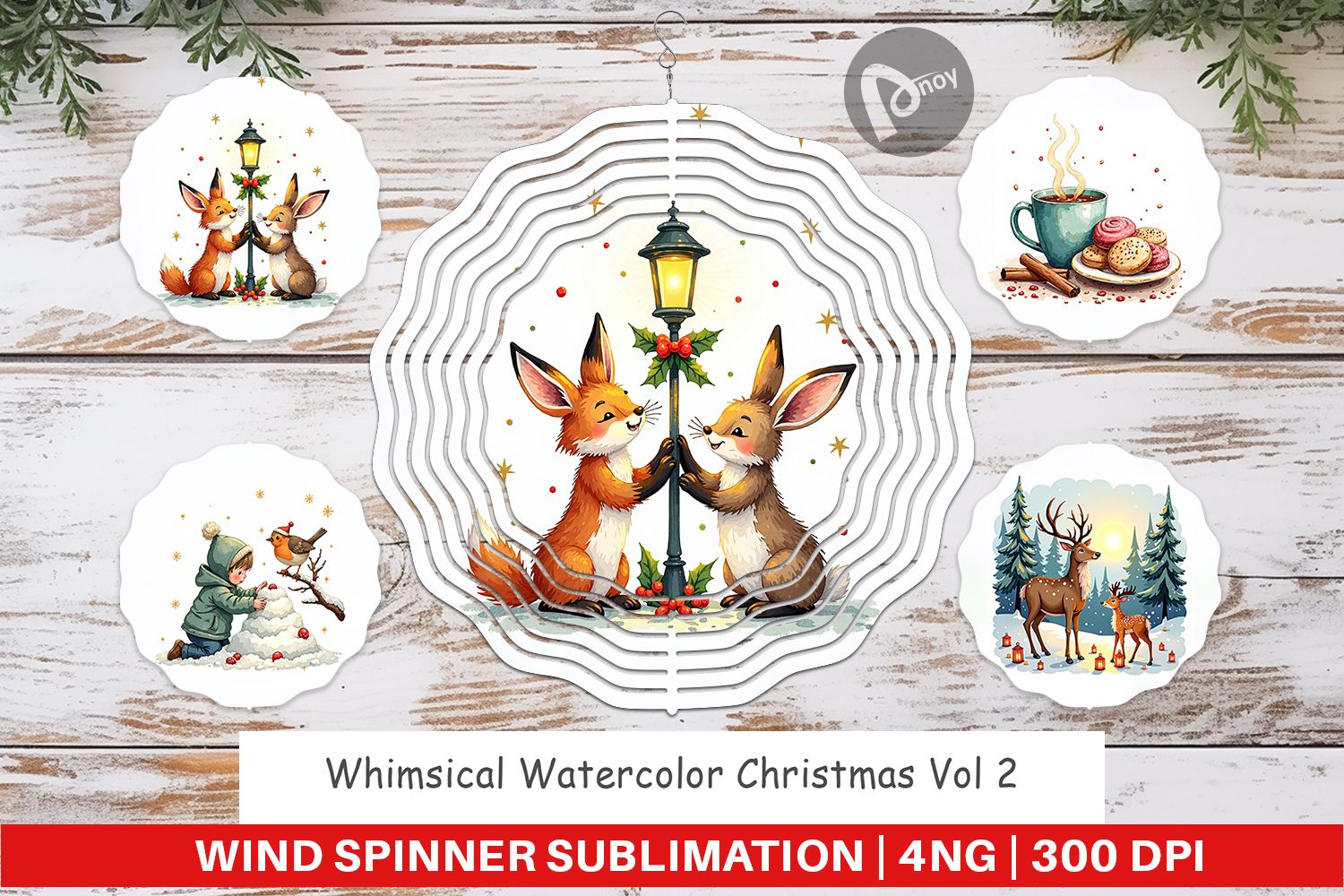 Whimsical Christmas Wind Spinner product image 1
