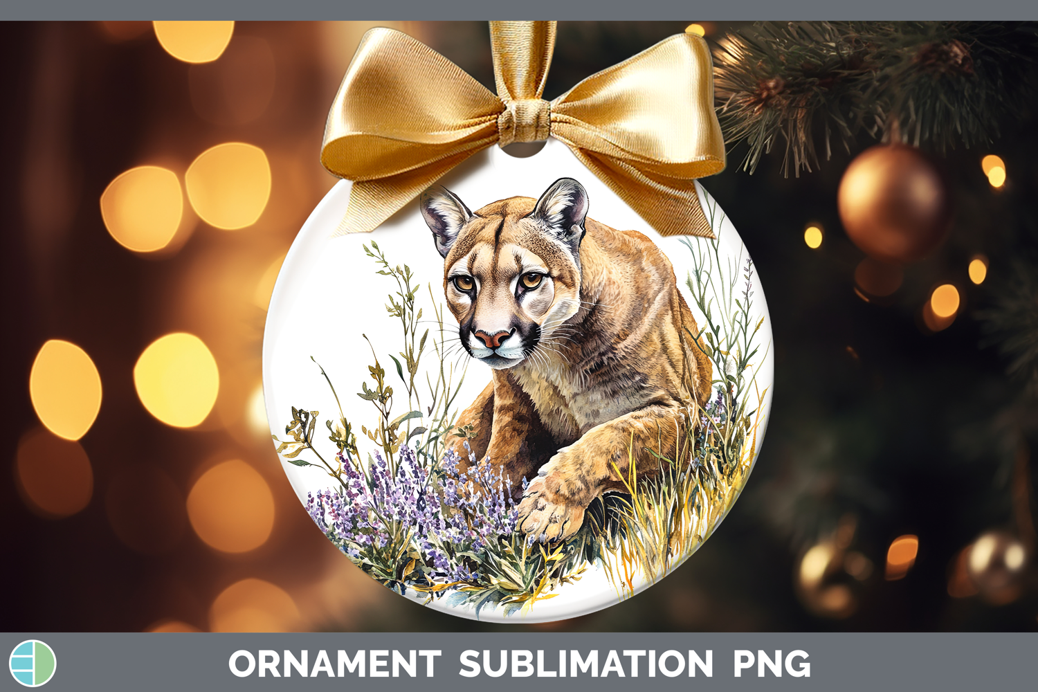 GorgeousWild Cats Ornament design.