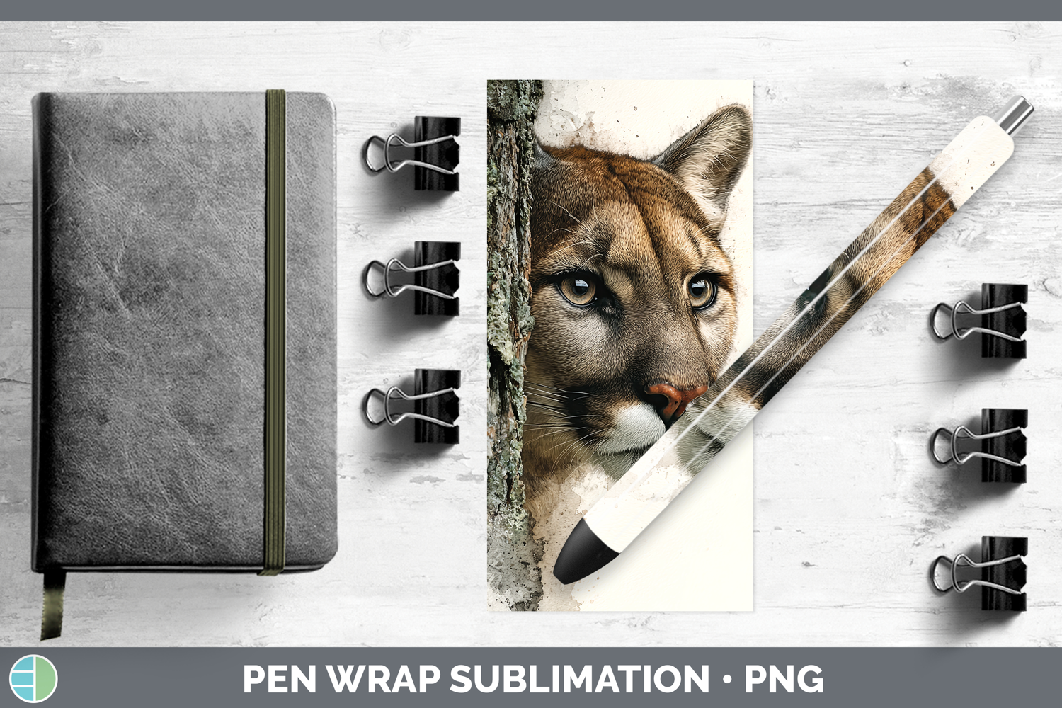 GorgeousWild Cats Tree Peek Pen Wrap design.
